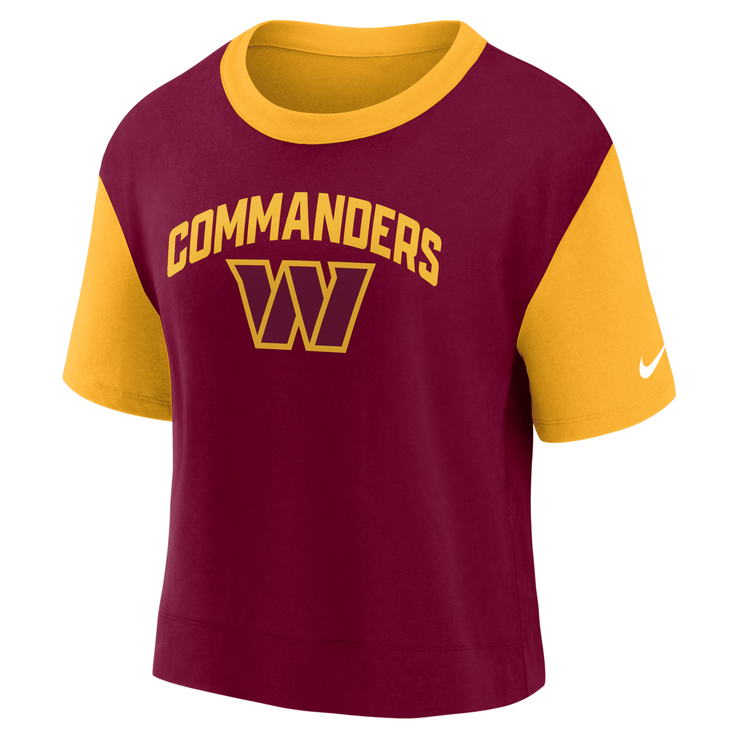 Nike Women's Fashion (nfl Washington Commanders) High-hip T-shirt In Brown