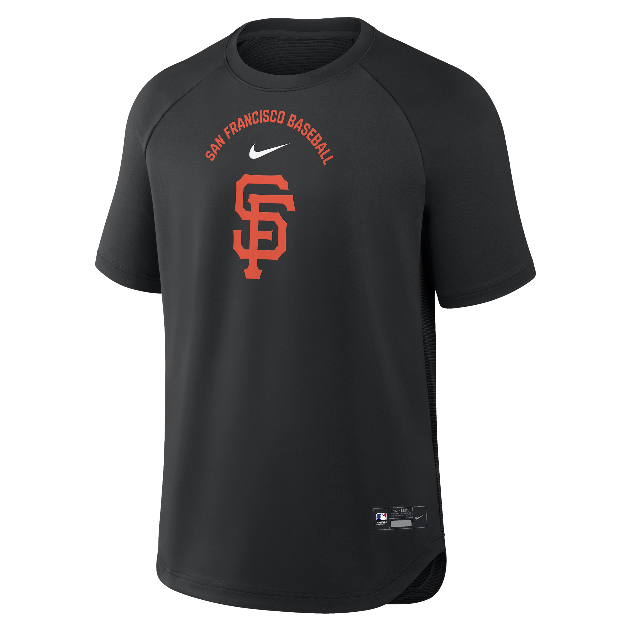 San Francisco Giants Authentic Collection Batting Practice Pregame Nike Men's Dri-FIT MLB Top in Black | 04HG912ZGIA-7DX