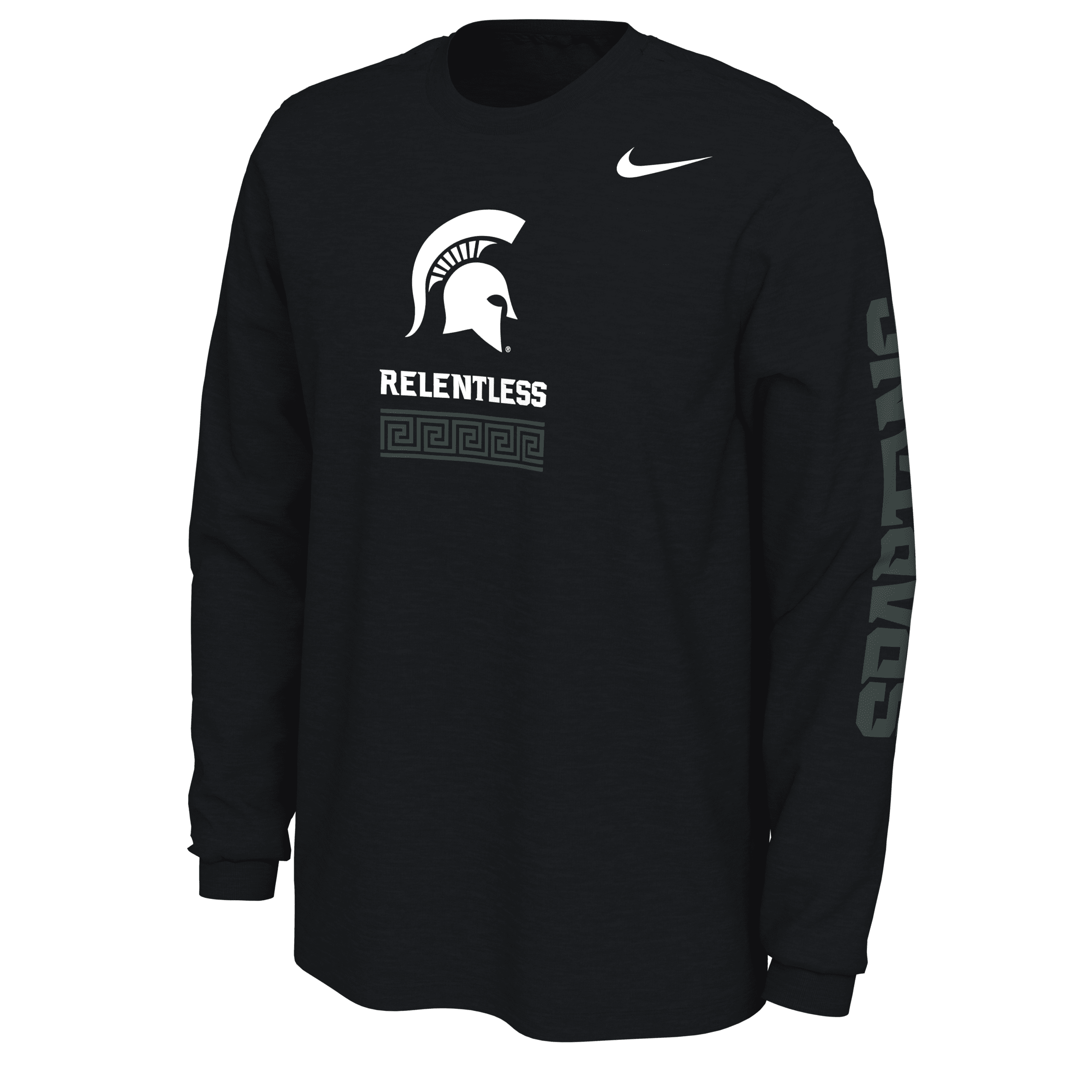 Shop Nike Michigan State  Men's College Long-sleeve T-shirt In Black