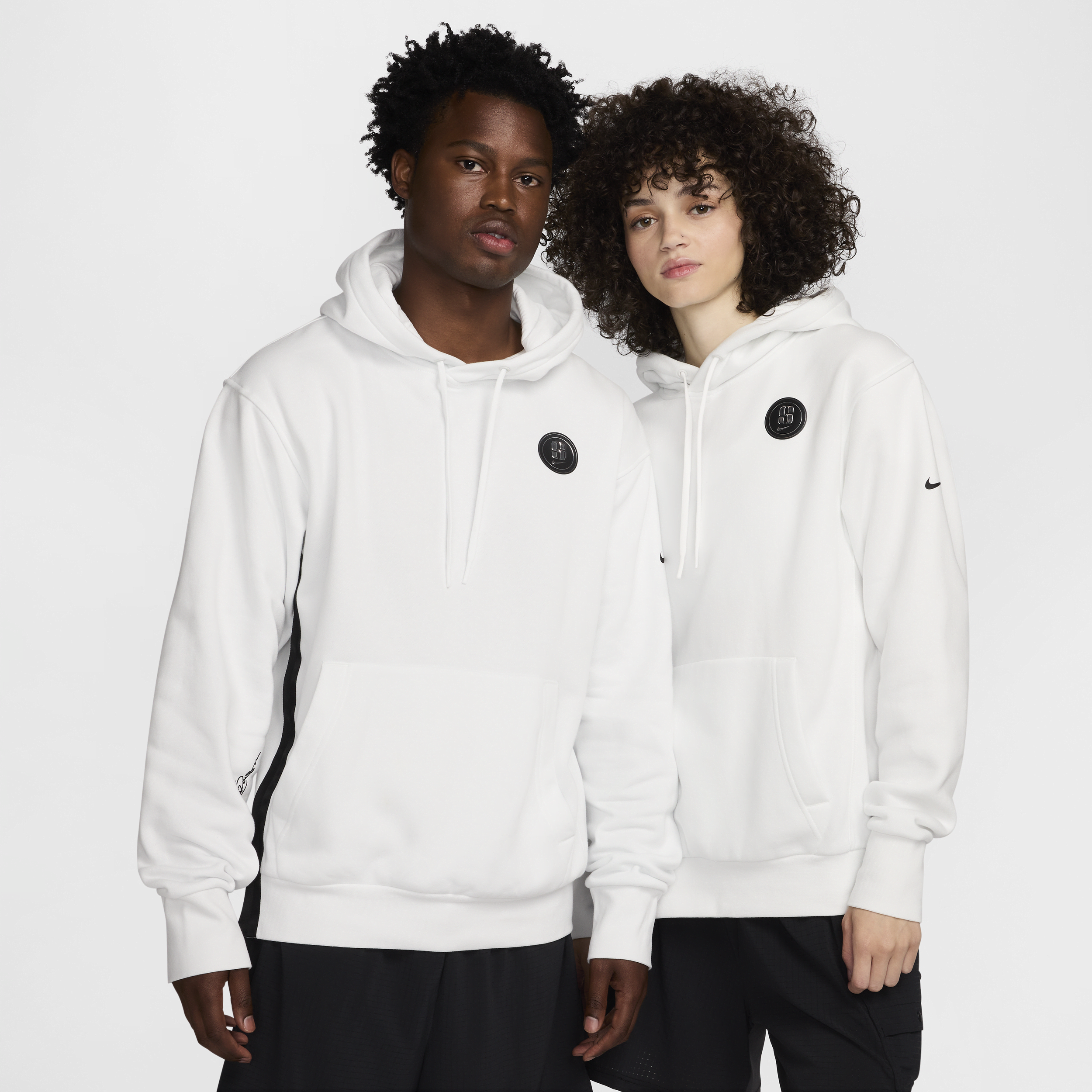 Nike Men's Sabrina Fleece Basketball Hoodie In White