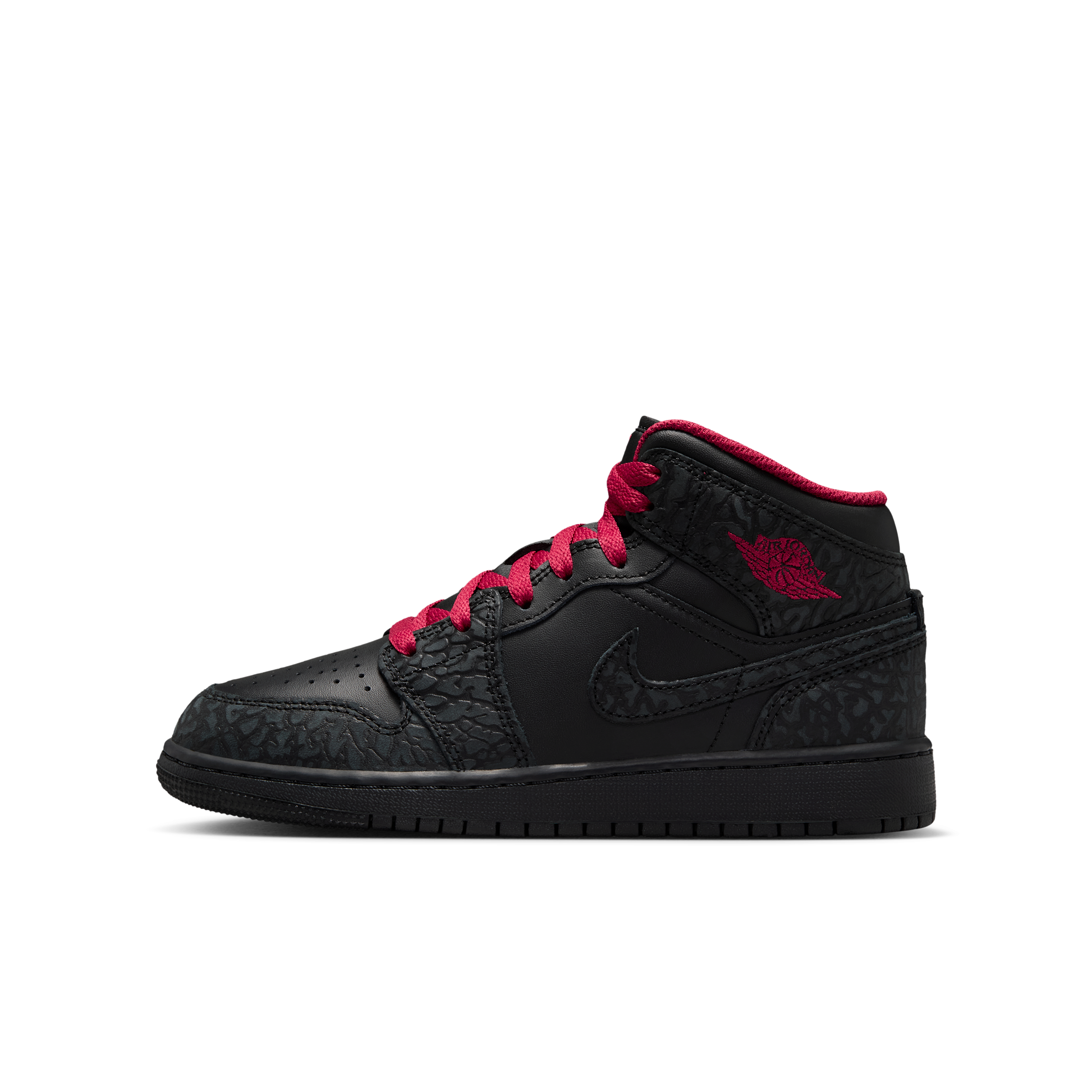 Air Jordan 1 Mid SE Big Kids' Shoes in Black | IX3528-010