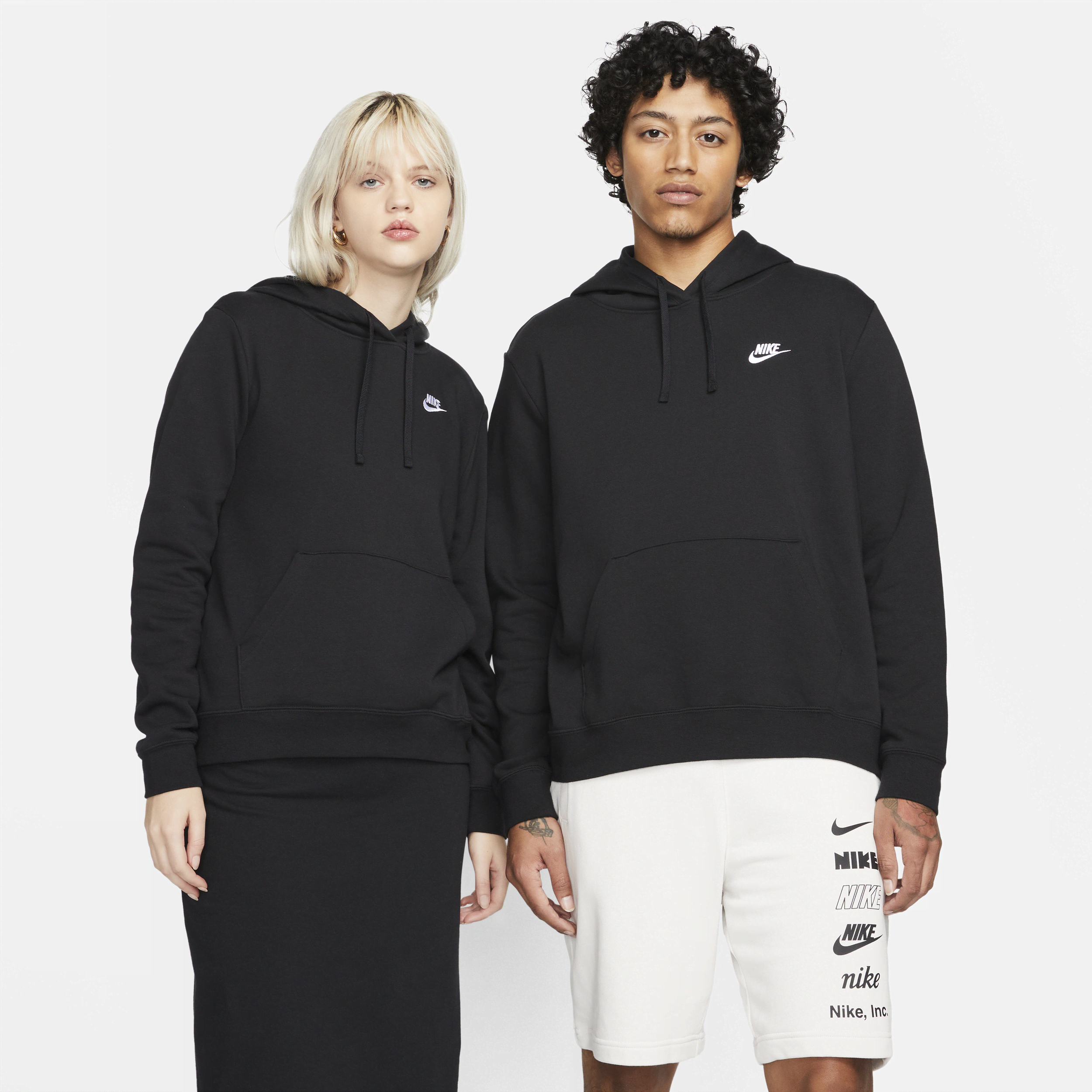 Women's Nike Sportswear Club Fleece Pullover Hoodie in Black, Size: XS | DQ5793-010