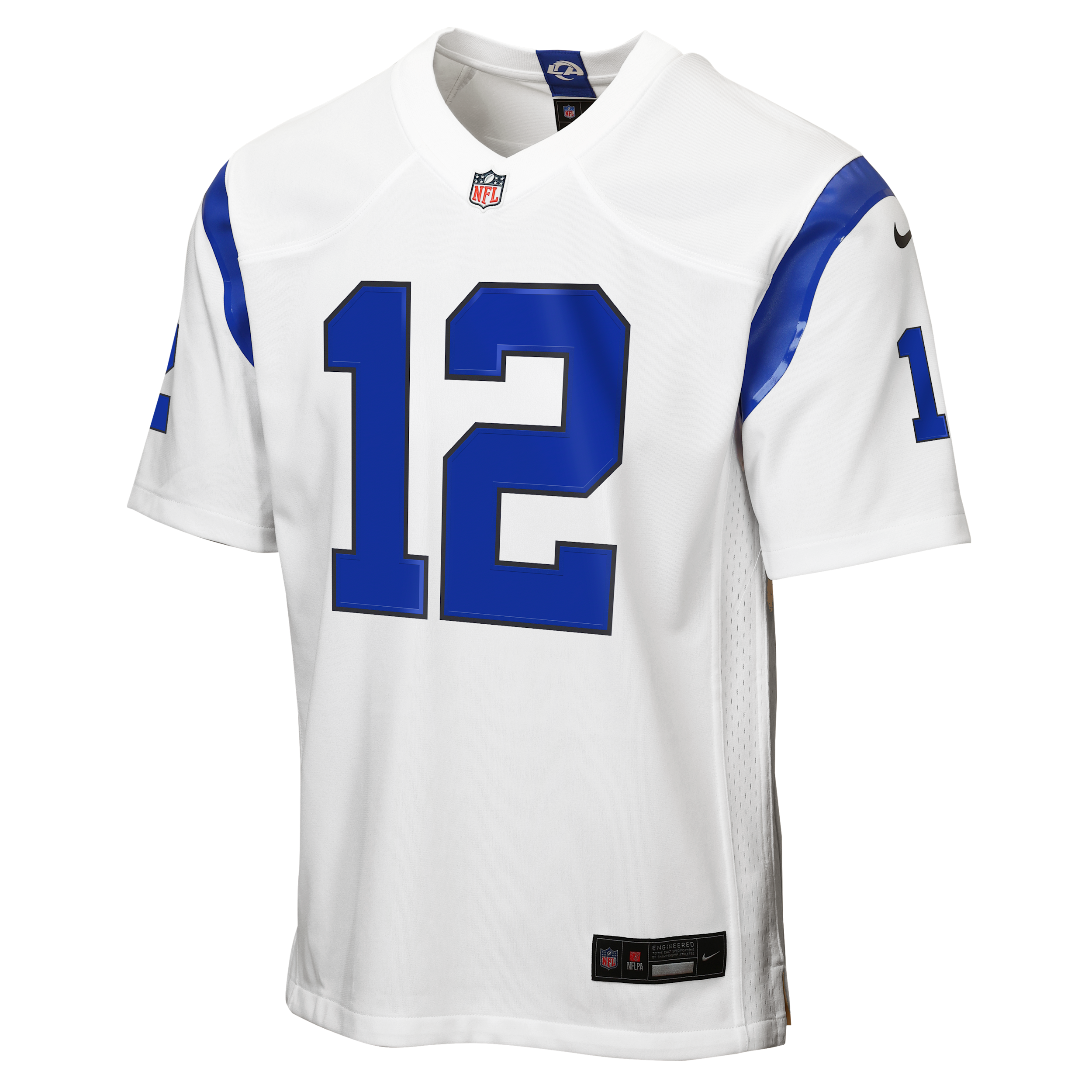 Puka Nacua Los Angeles Rams Big Kids' Nike NFL Game Jersey in White | Z1B7N3P9RAM12-002