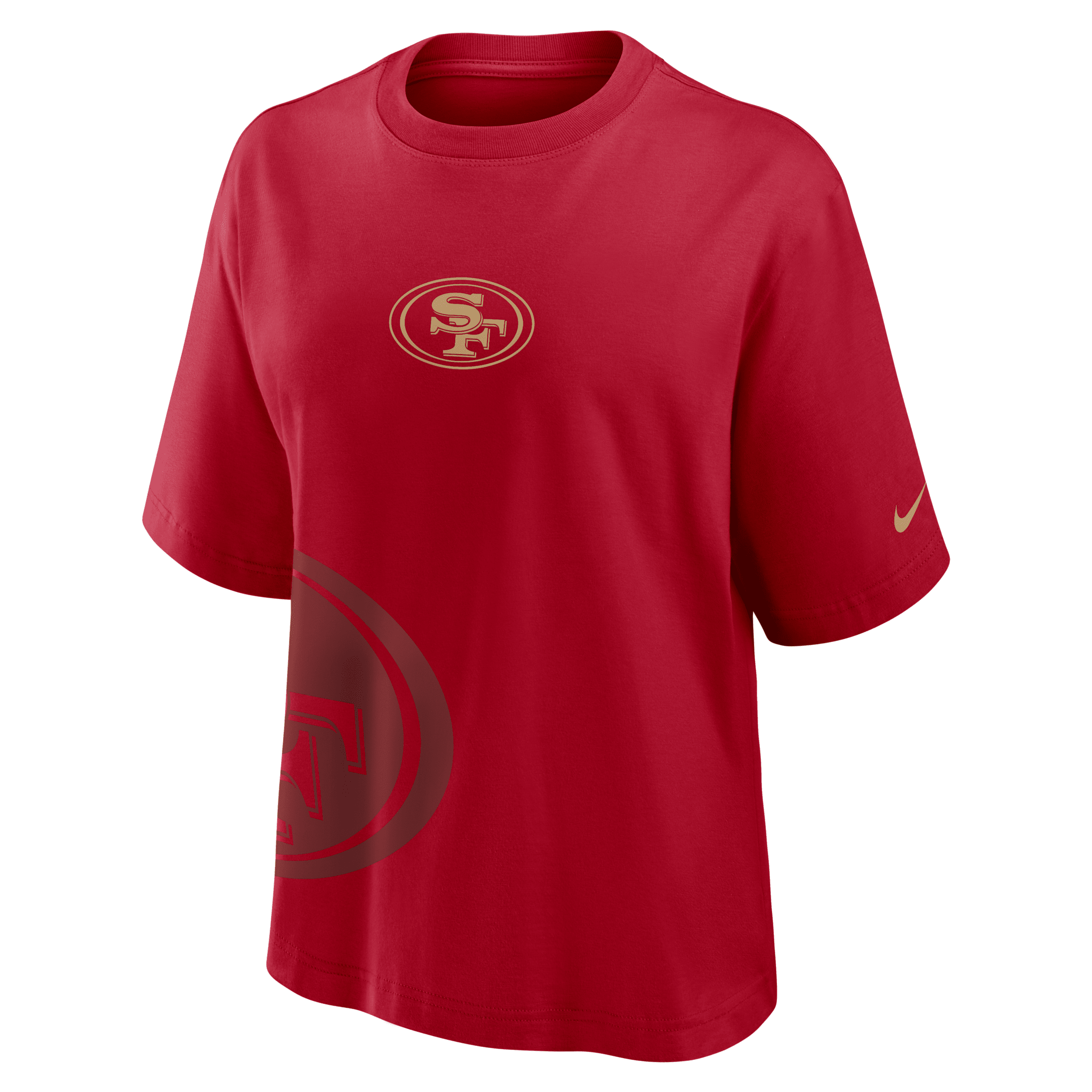 Nike San Francisco 49ers Boxy Women's Nfl T-shirt In Red