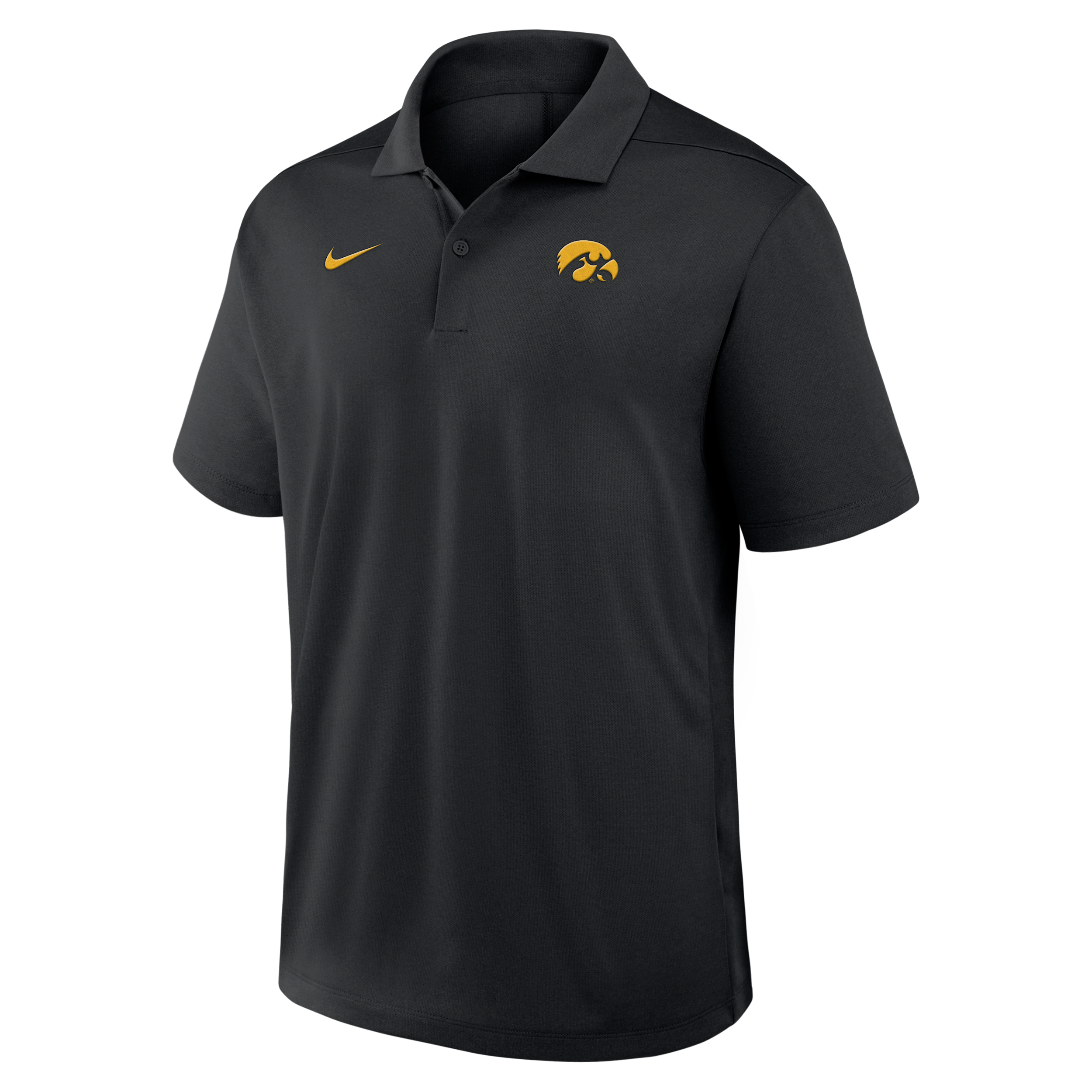 Iowa Primetime Victory Plus Nike Men's Dri-FIT College Polo in Black | 04N800AIA-XTS