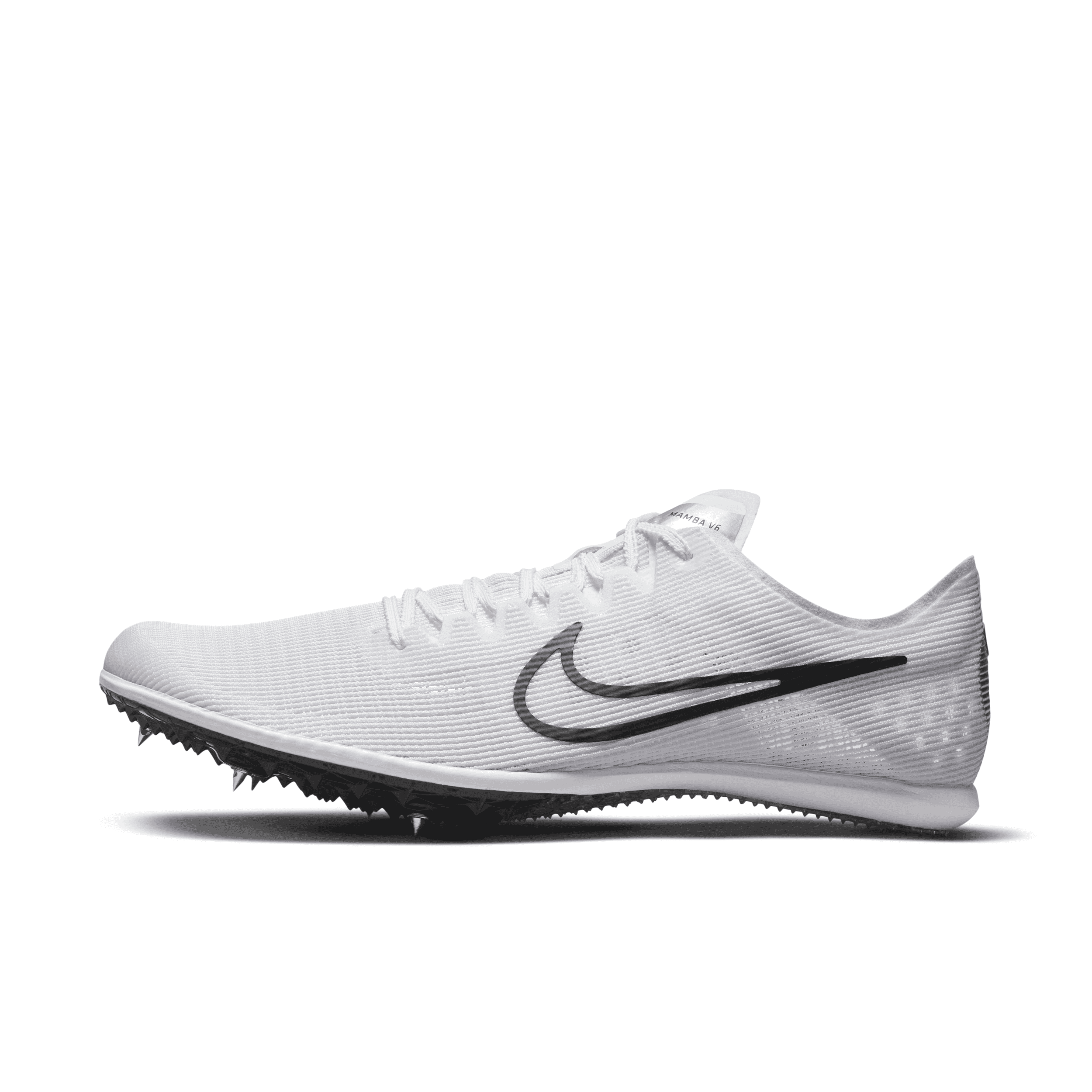 Nike Men's Zoom Mamba 6 Track & Field Distance Spikes In White