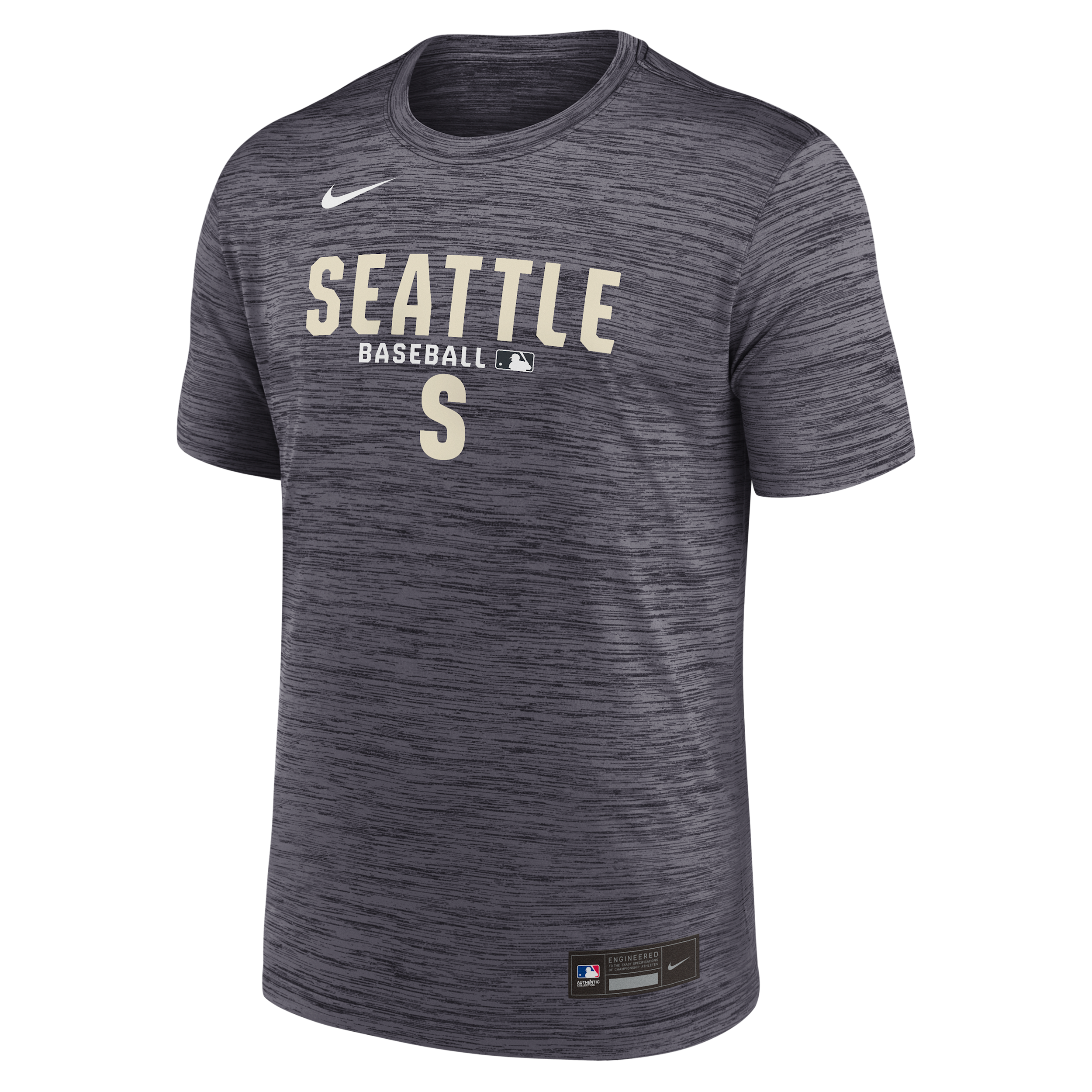 Seattle Mariners Authentic Collection Nike Men's Dri-FIT MLB T-Shirt in Black | 02ER00AMVR-8KL