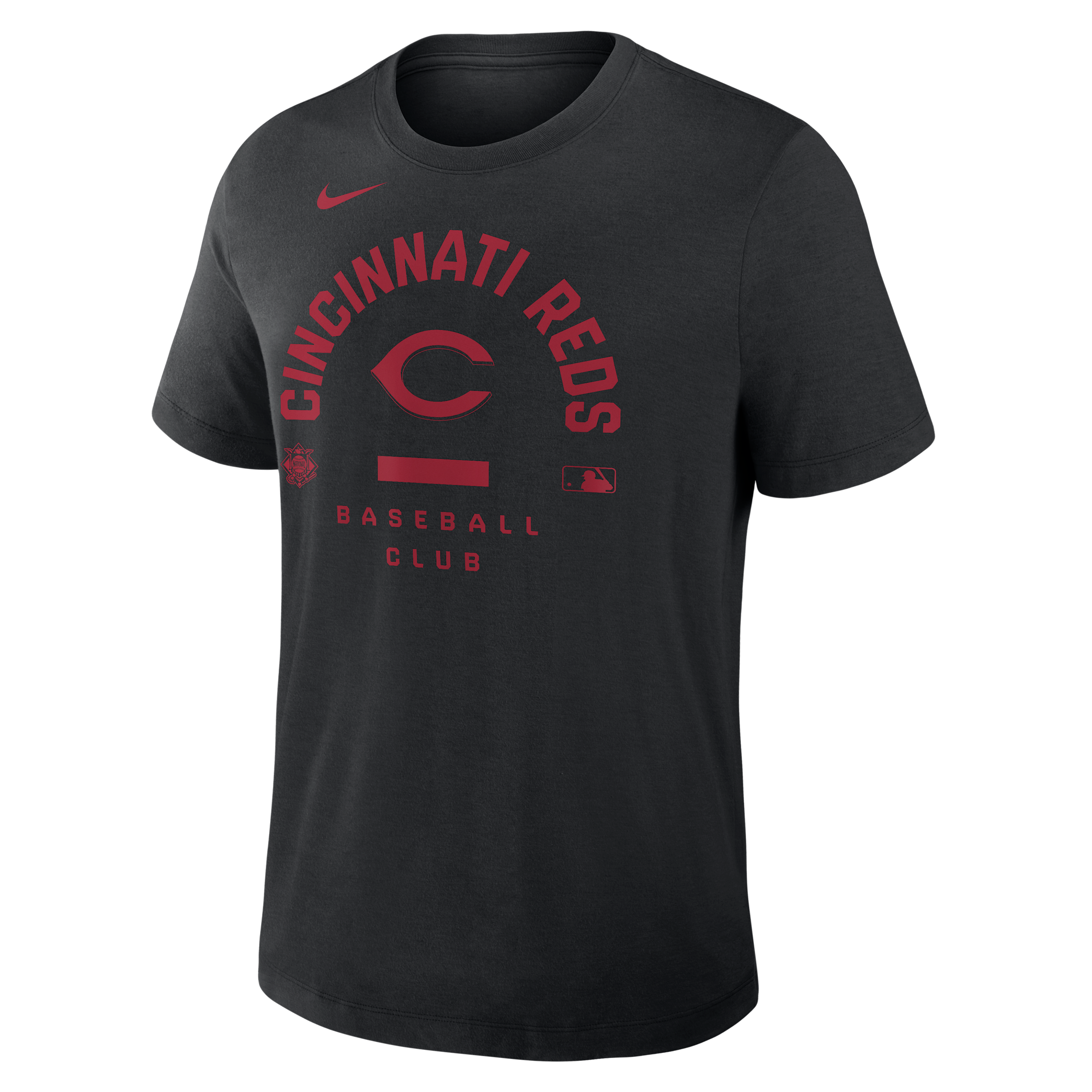 Cincinnati Reds Authentic Collection Early Work Nike Men's Dri-FIT MLB T-Shirt in Black | 034J00ARED-HXK