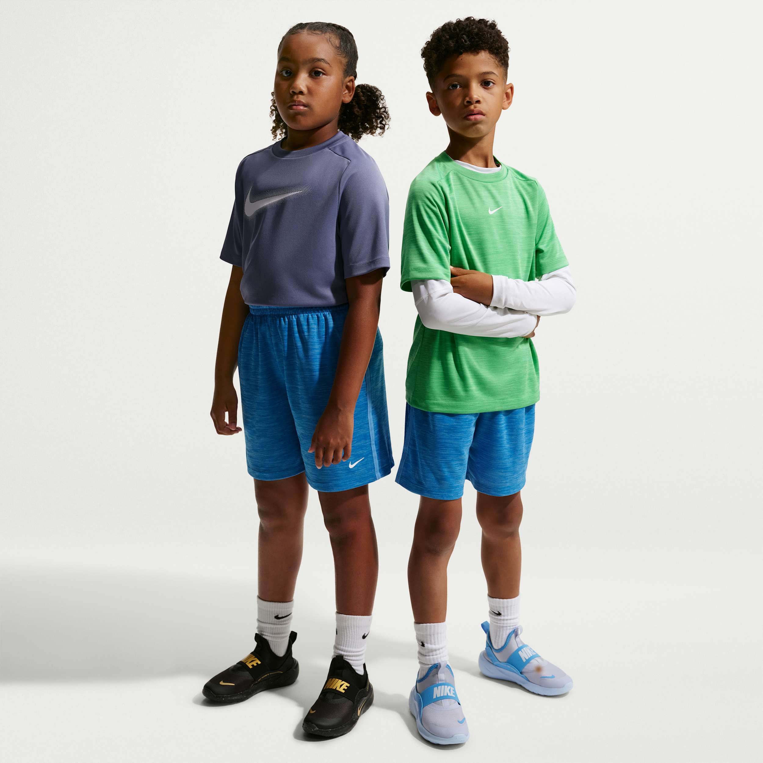 Nike Multi Big Kids' (Boys') Dri-FIT Shorts in Blue | HF9006-435