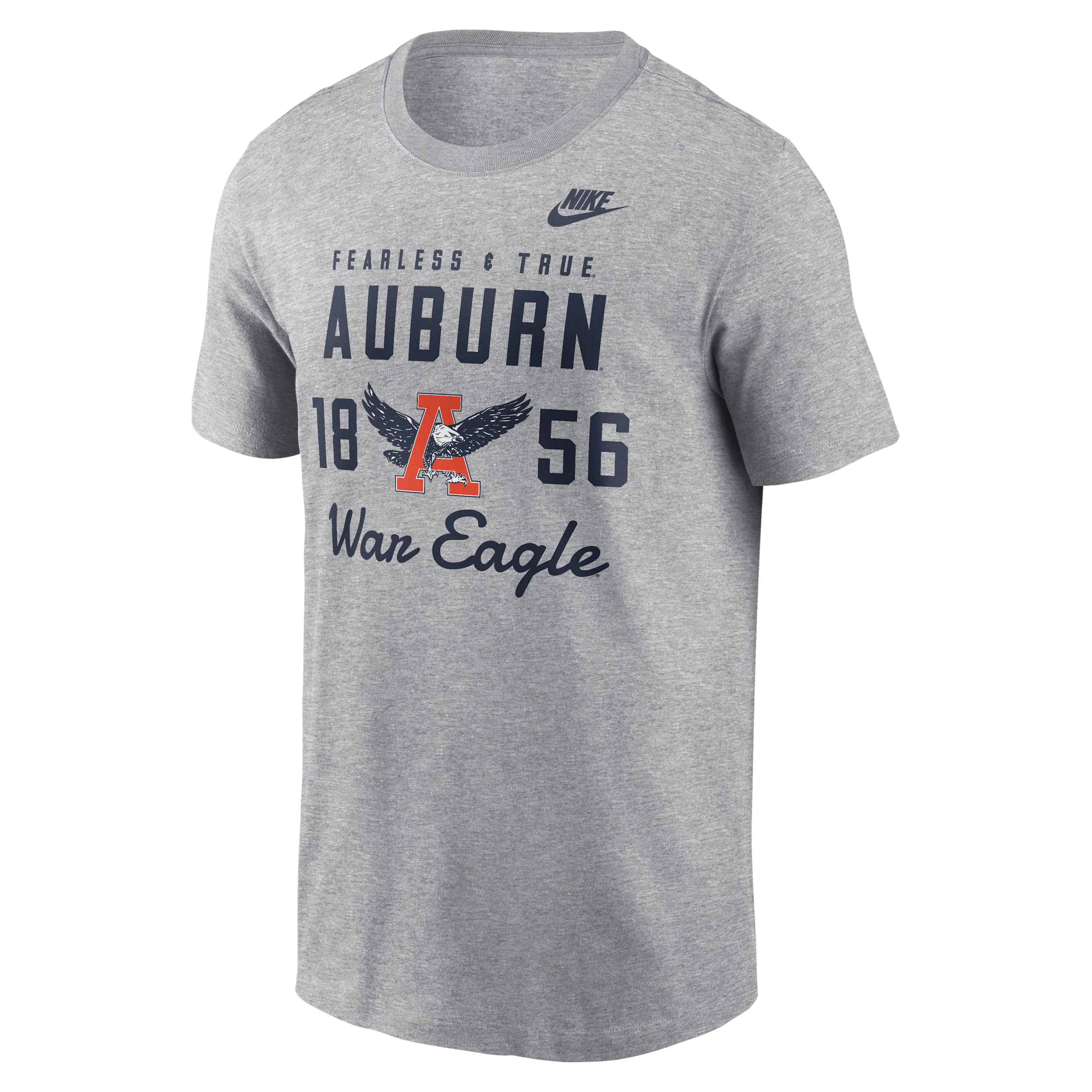 Auburn Legacy Stacked Est Nike Men's College T-Shirt in Grey | N19906GAUV-AZ2