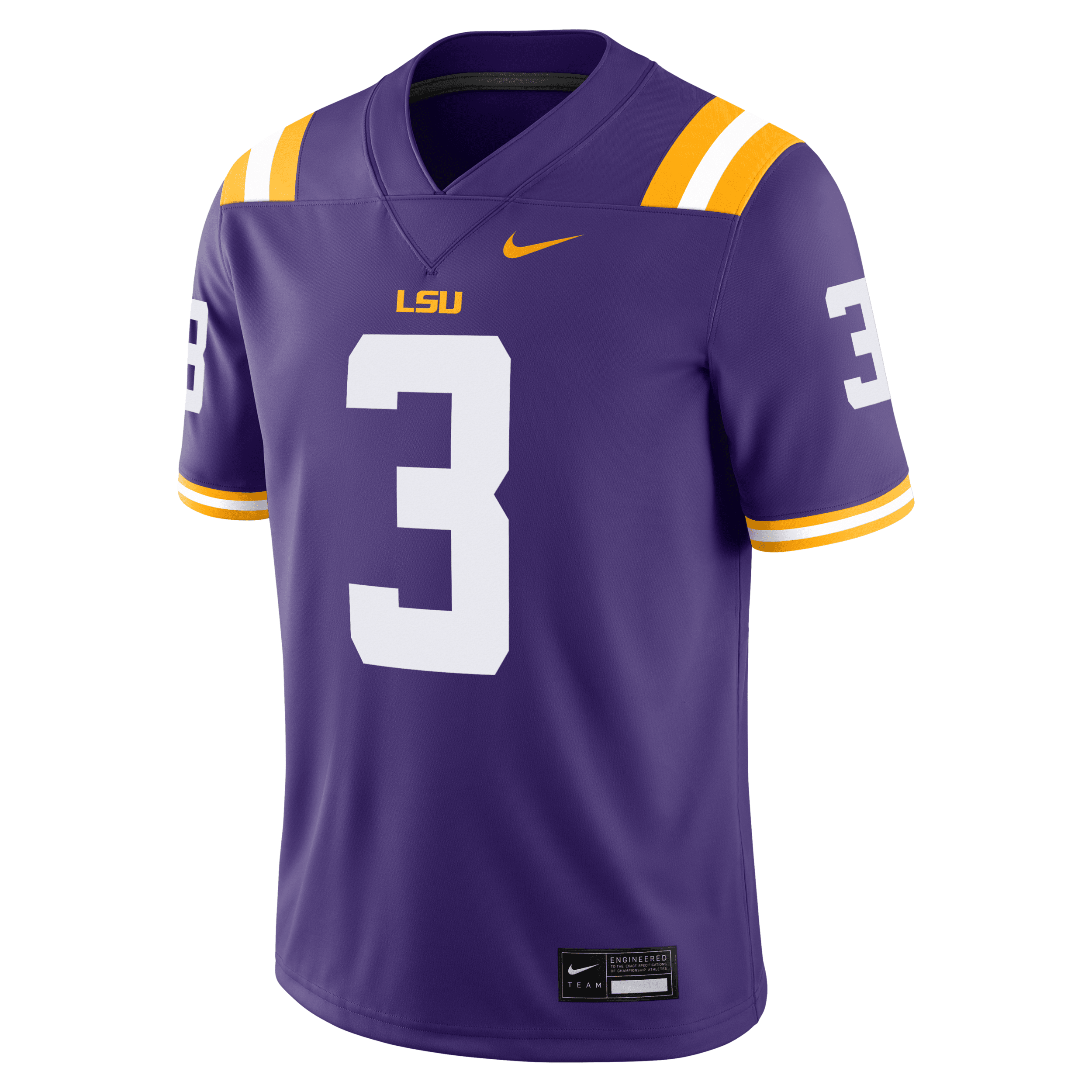 Odell Beckham Jr LSU Tigers Menâs Nike Men's Dri-FIT College Game Jersey in Purple | NC2F08AKCP9-8ZB