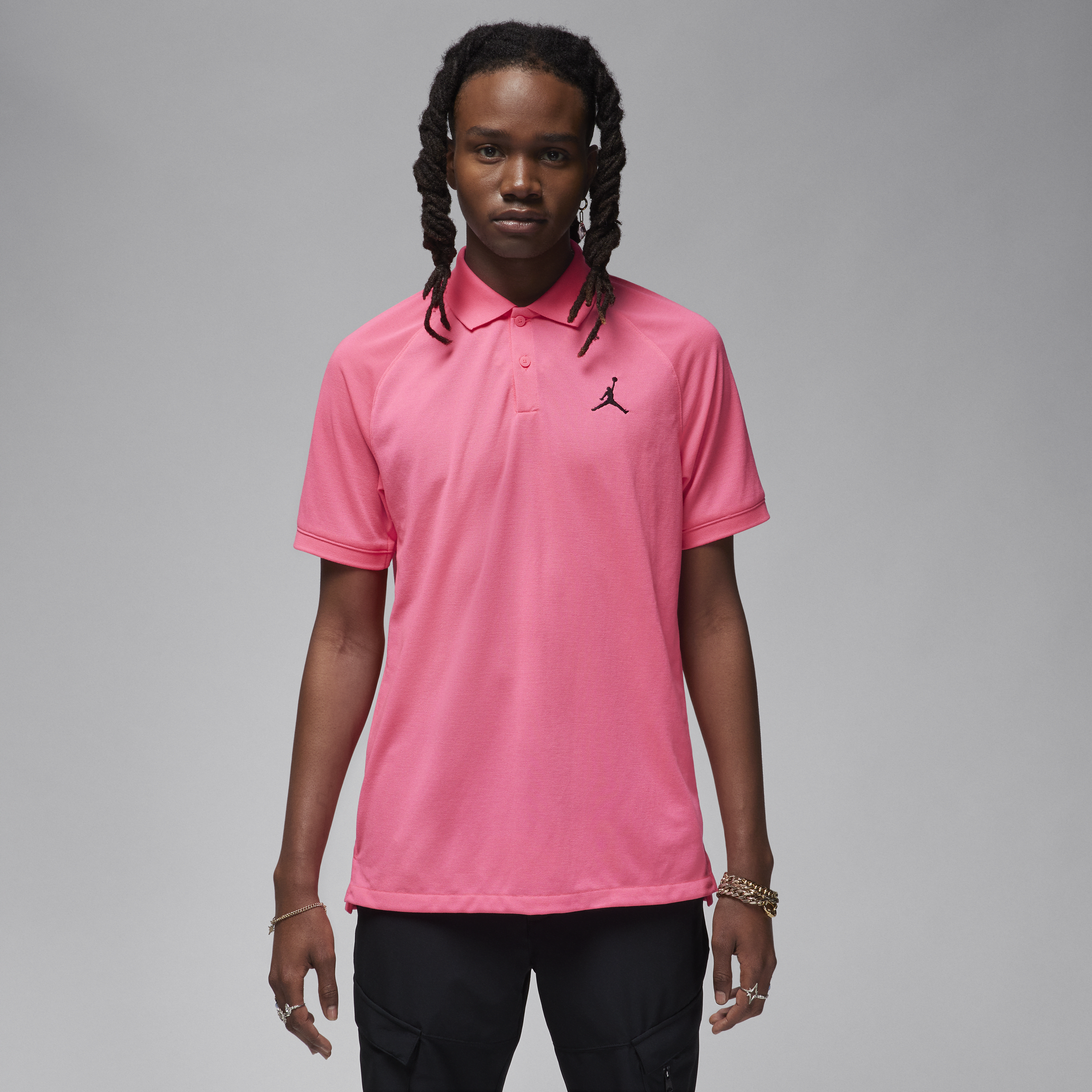 Jordan Men's  Dri-fit Sport Golf Polo In Pink