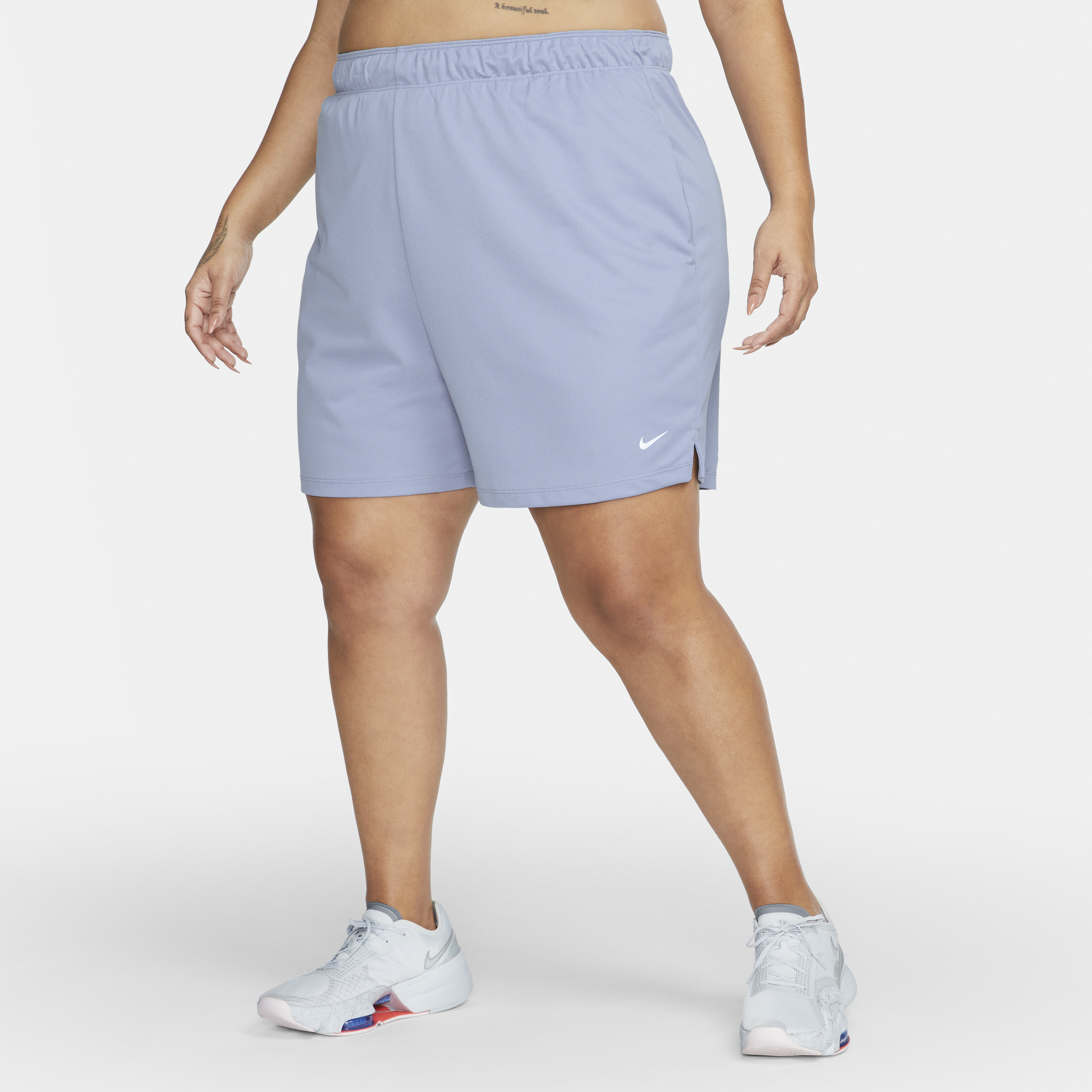 Nike Women's Dri-fit Attack Mid-rise 5" Unlined Shorts (plus Size) In Purple