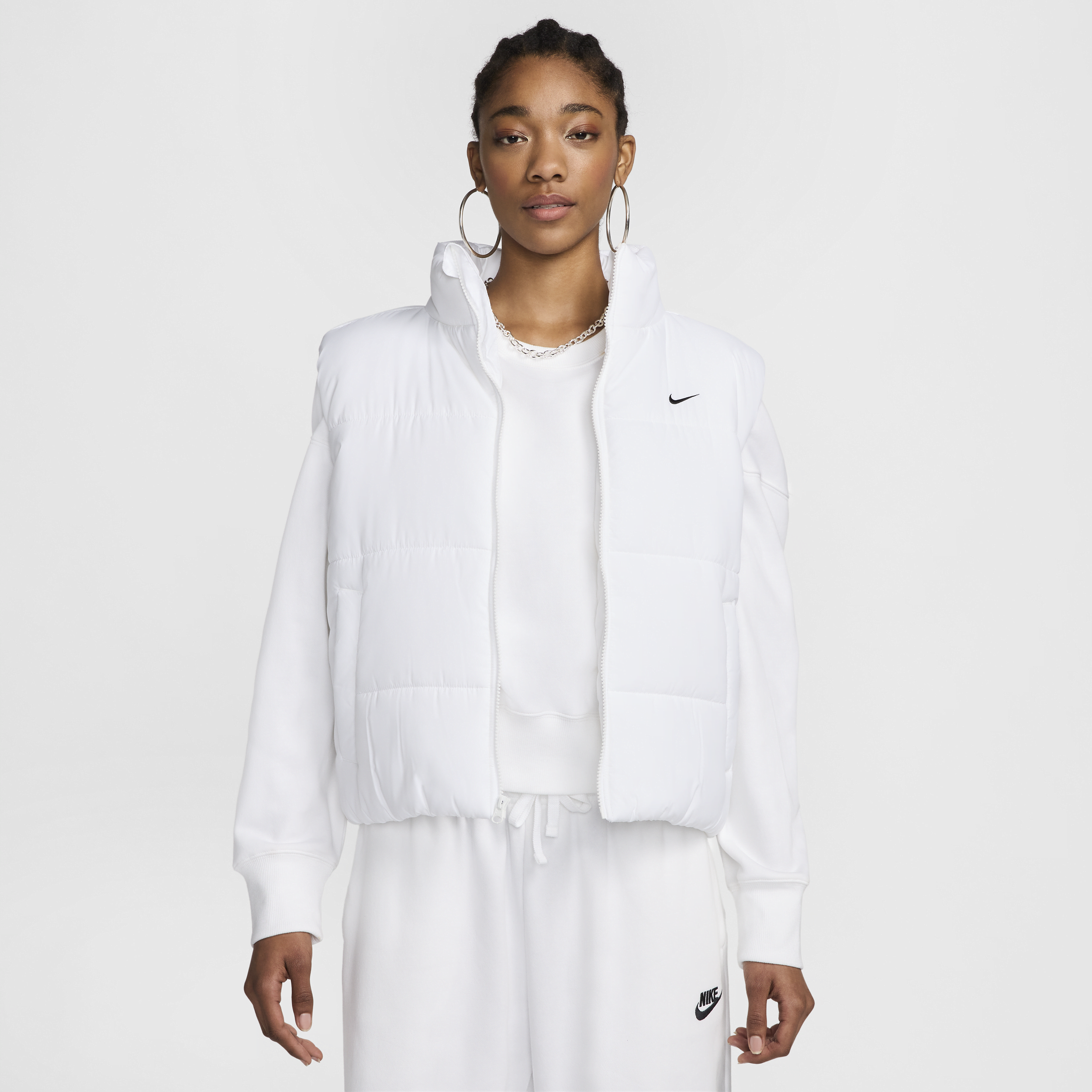 Nike Sportswear Therma-fit Classic Puffer Vest In White