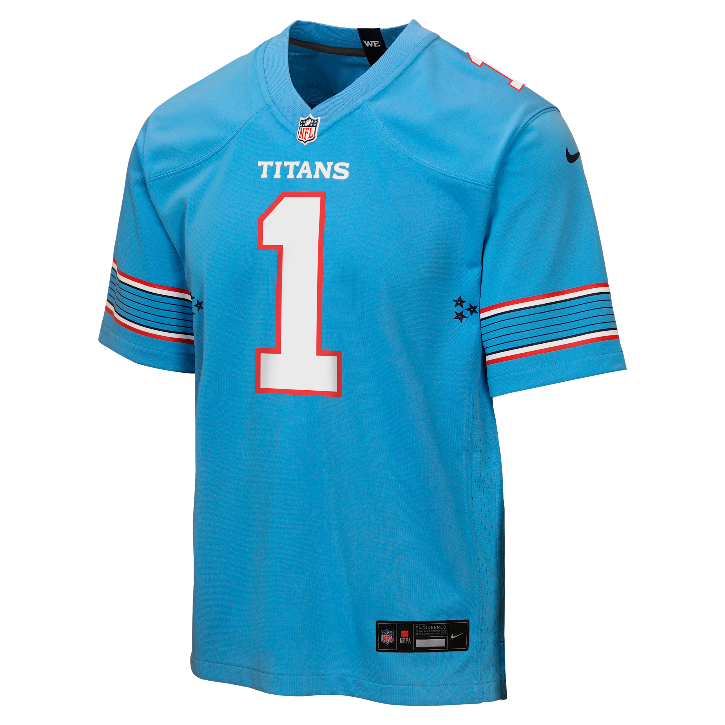 Nike Big Boys and Girls Cameron Ward Light Blue Tennessee Titans Game Jersey - Light Blue