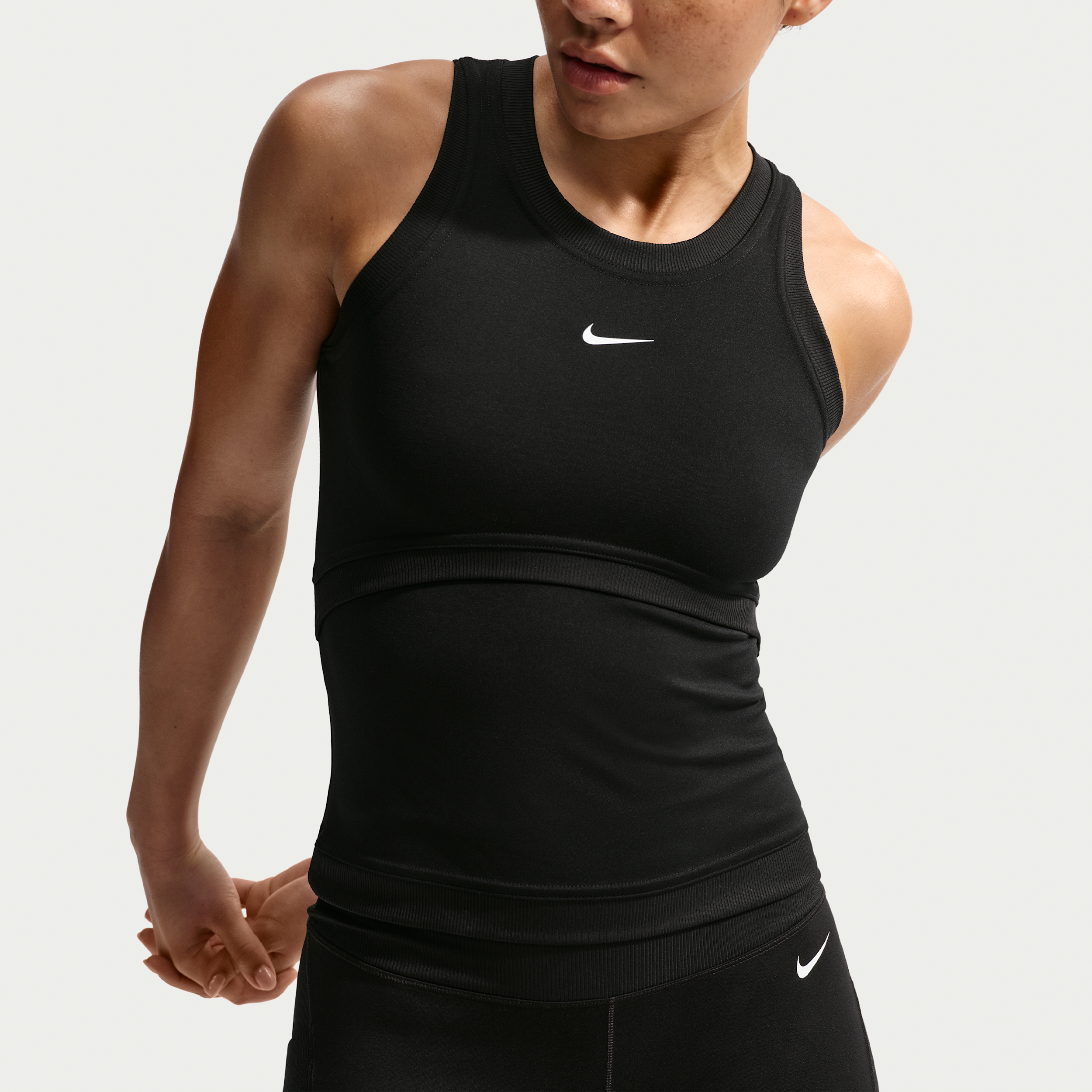 Nike Women's One Dri-FIT Tank Top in Black | IB9158-010