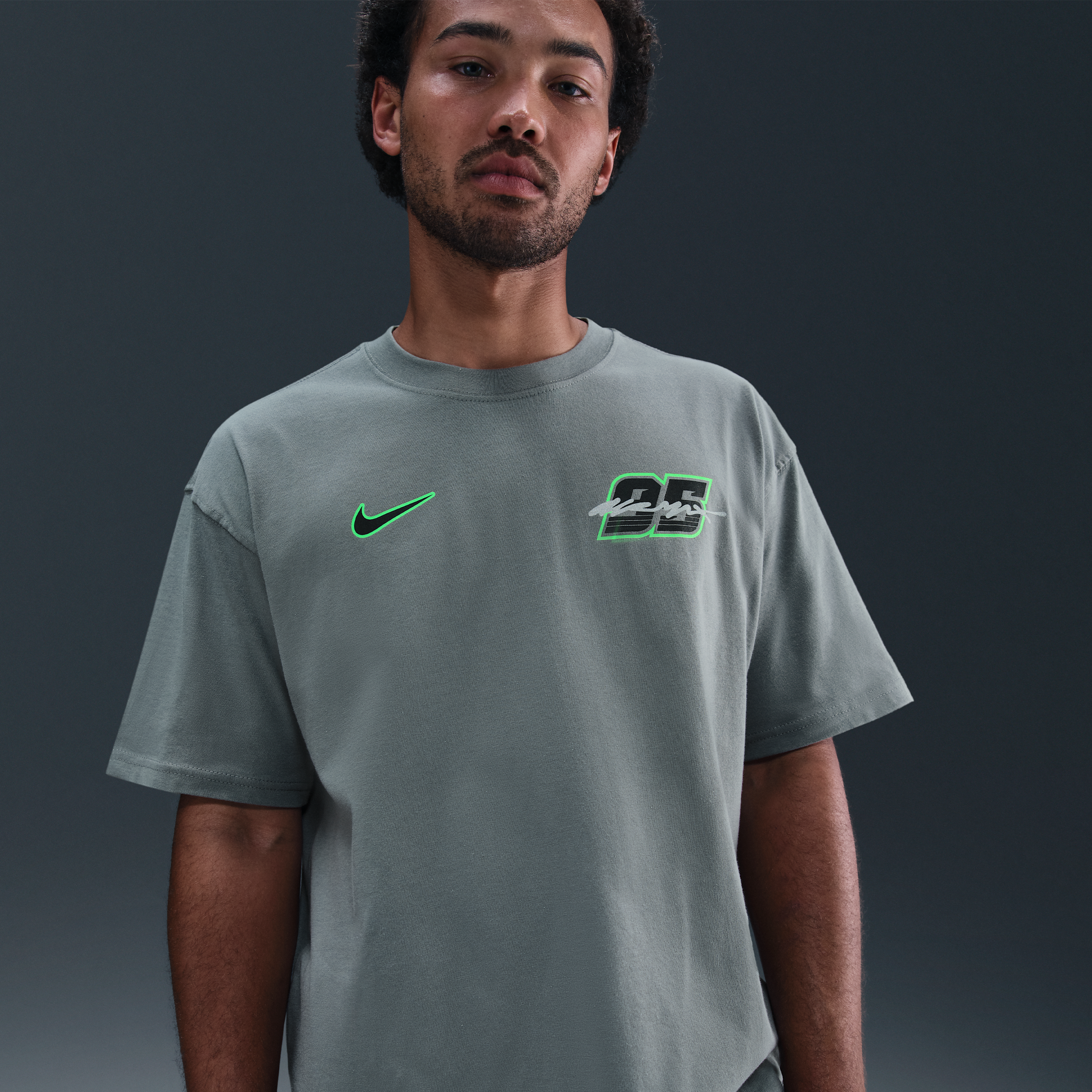 Nike Men's  Sportswear Max90 T-shirt In Gray