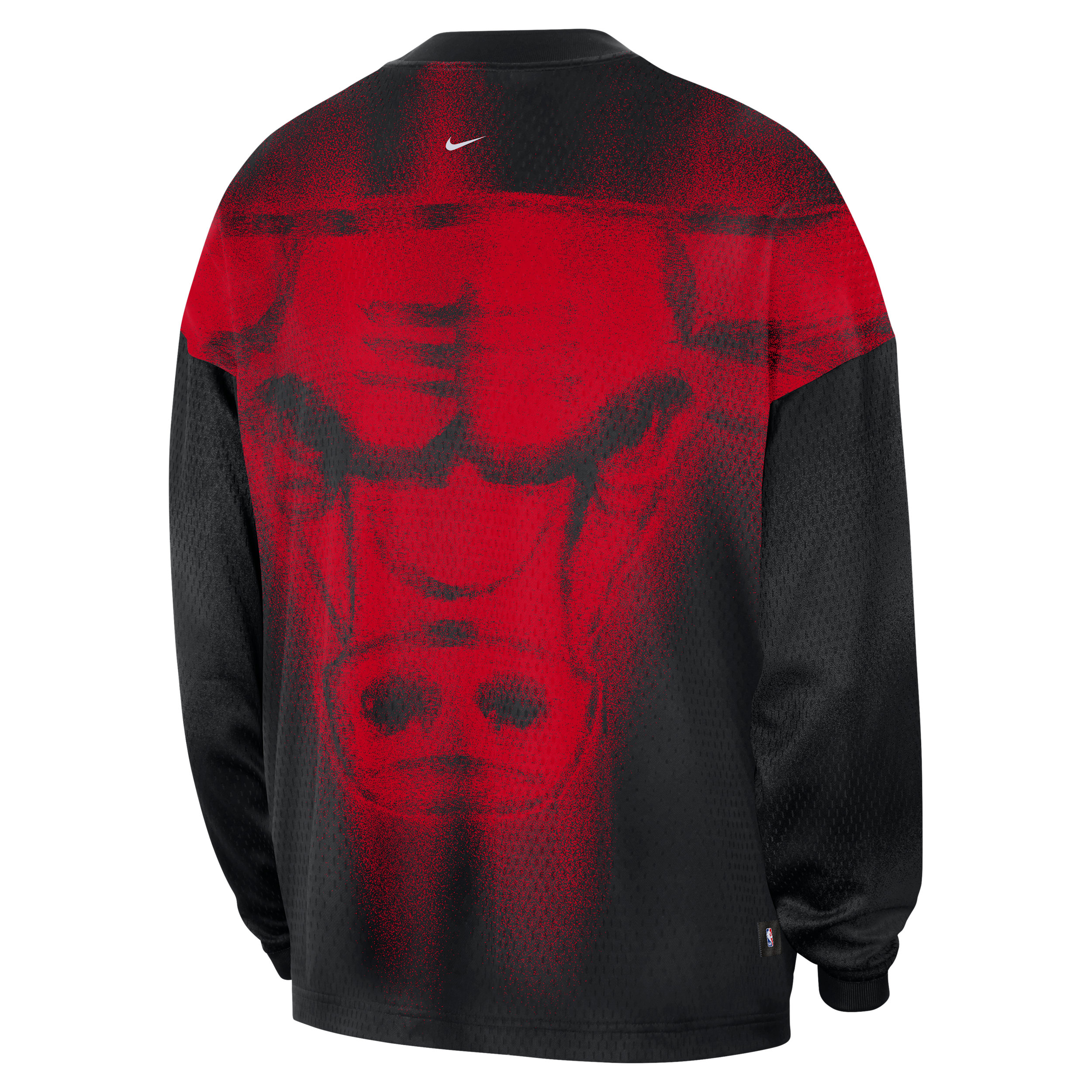 Nike Adult Chicago Bulls Worn With Obsession Standard Issue Game Long Sleeve Shirt, Men's, Medium, Black