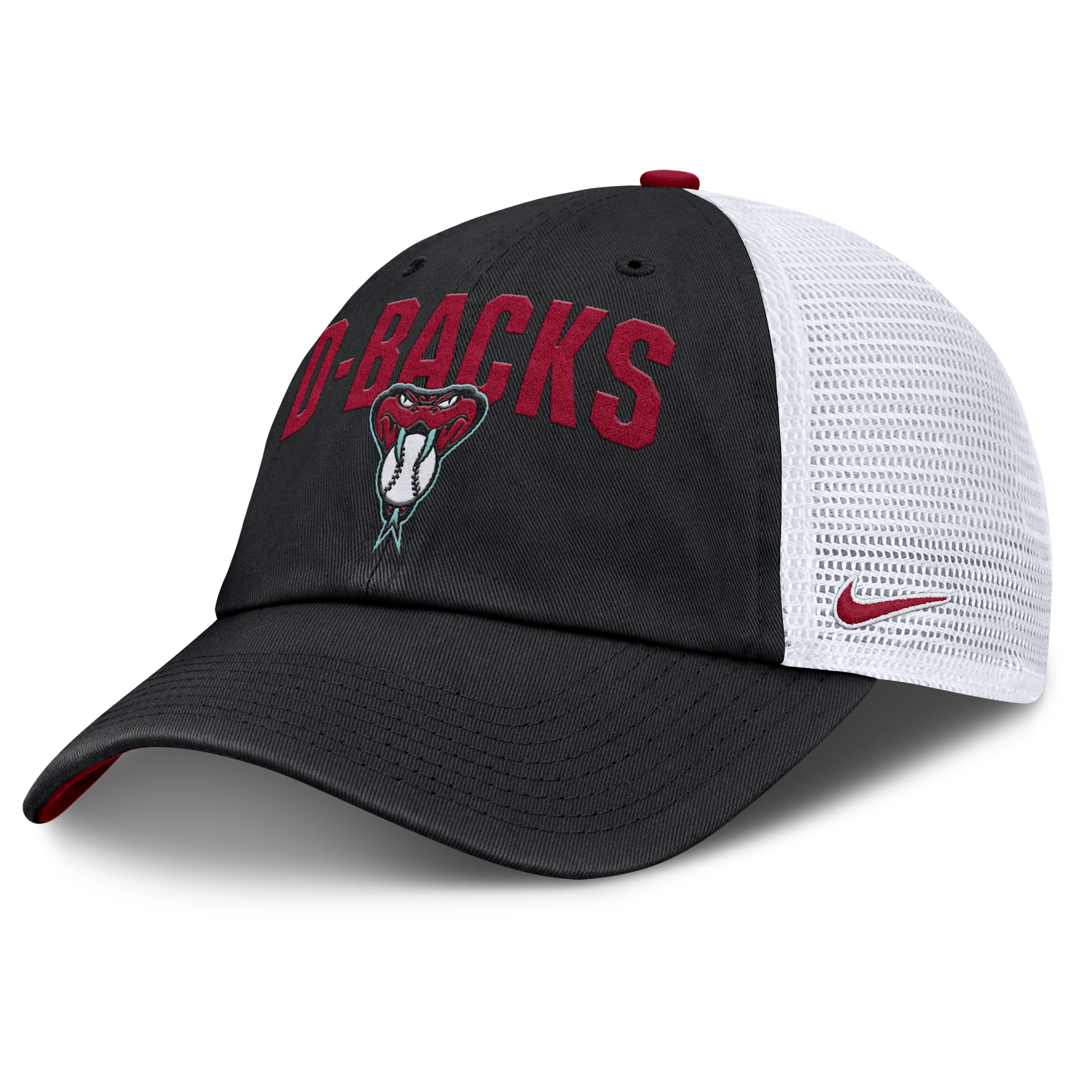 Arizona Diamondbacks Primetime Club Nike Men's MLB Trucker Adjustable Hat in Black | NB0399RSDQS-Y74