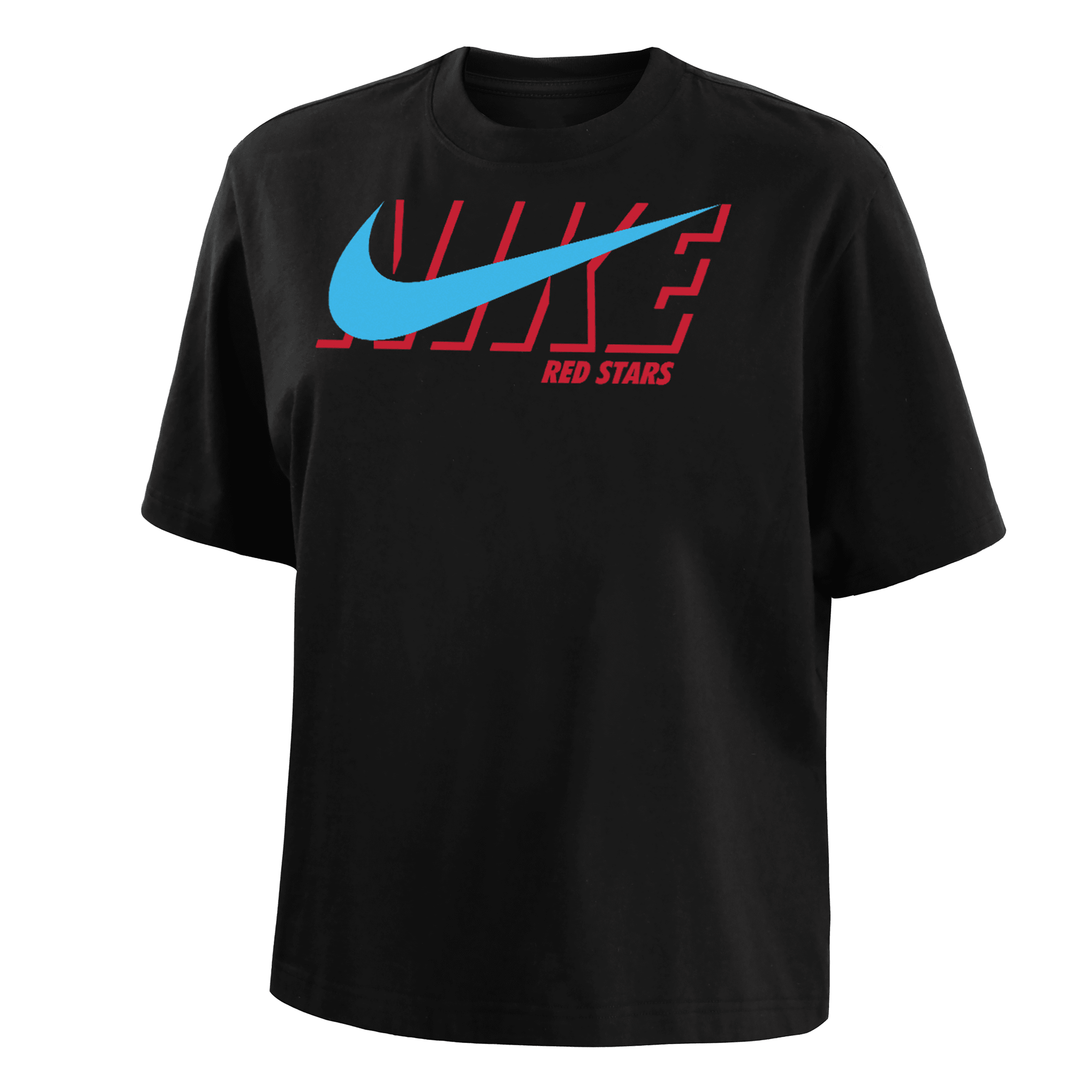 Nike Chicago Red Stars  Women's Soccer T-shirt In Black