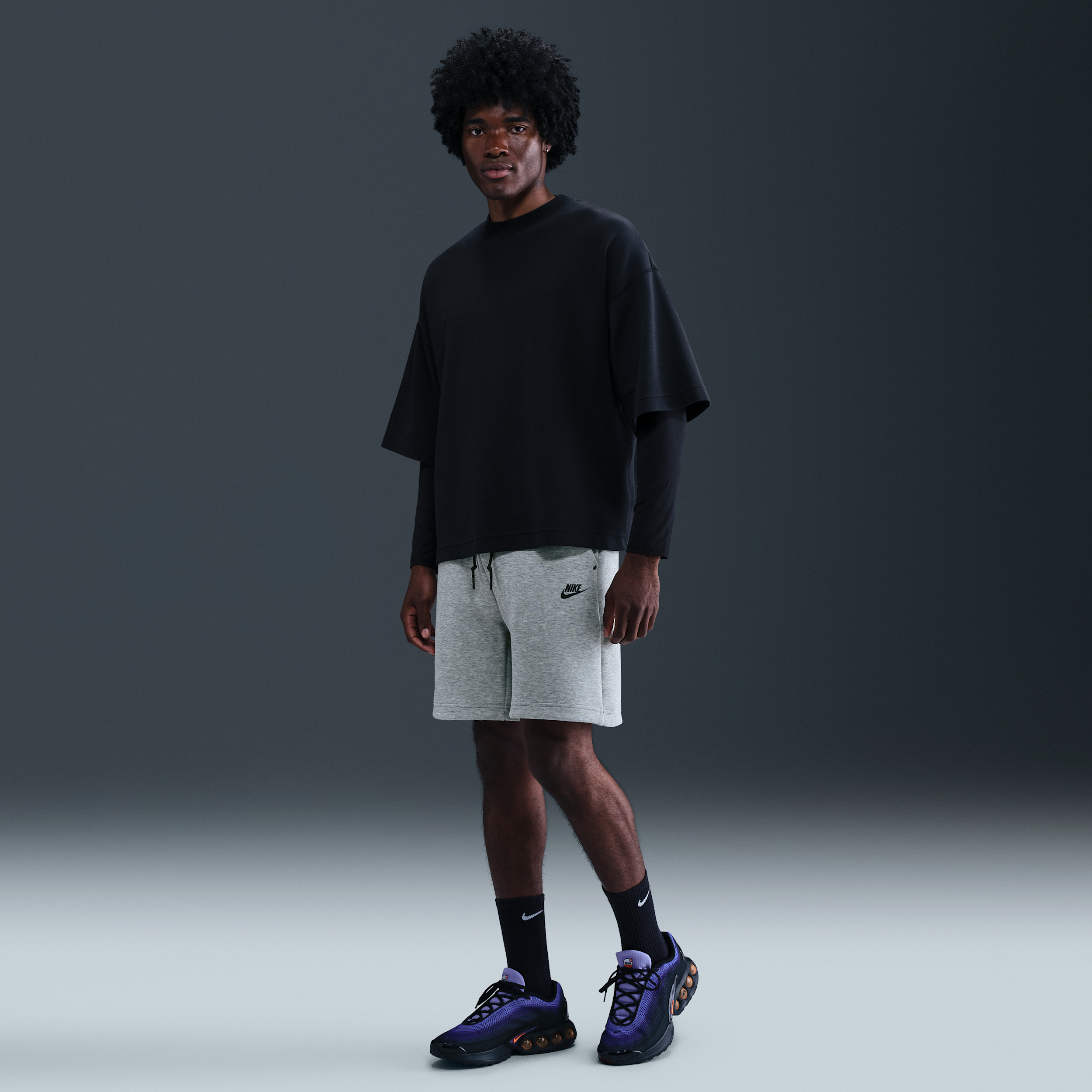 Nike Men's Tech Fleece Shorts In Gray