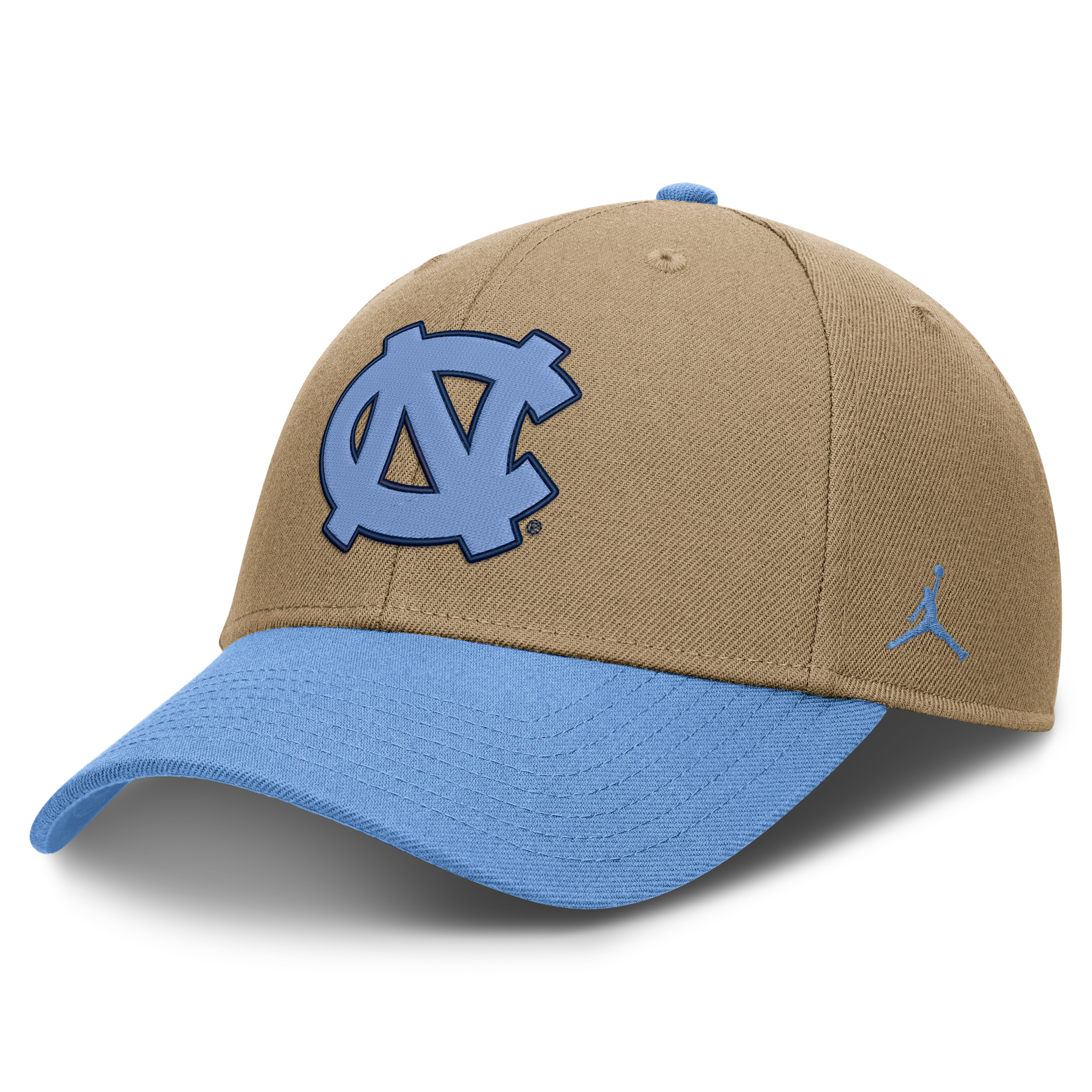 Jordan Men's and Women's Beige/Carolina Blue North Carolina Tar Heels Primetime Rise Dri-fit Adjustable Hat - Beige, Carolina Blue