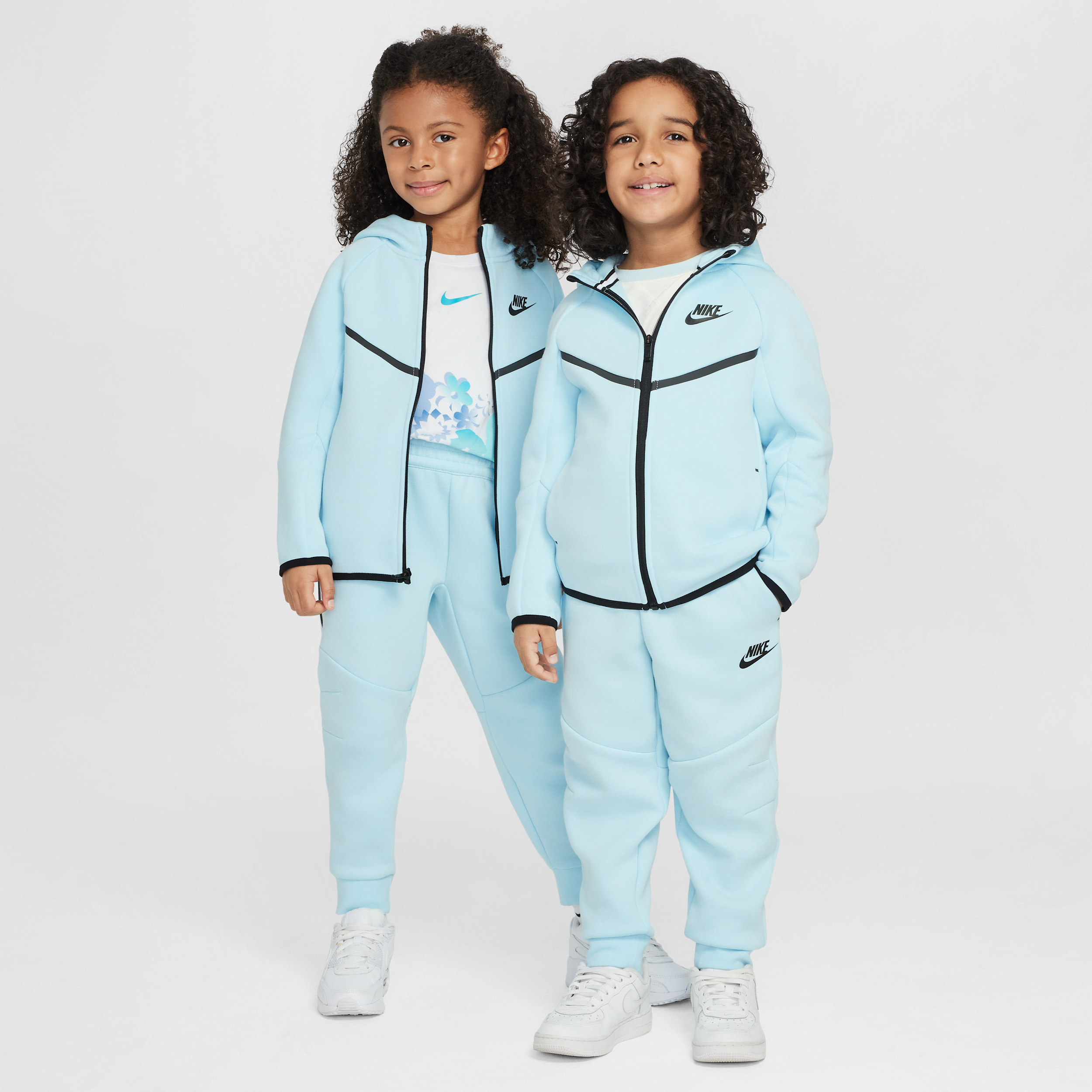 Nike Sportswear Little Kids' Tech Fleece 2-piece Full-zip Set In Blue
