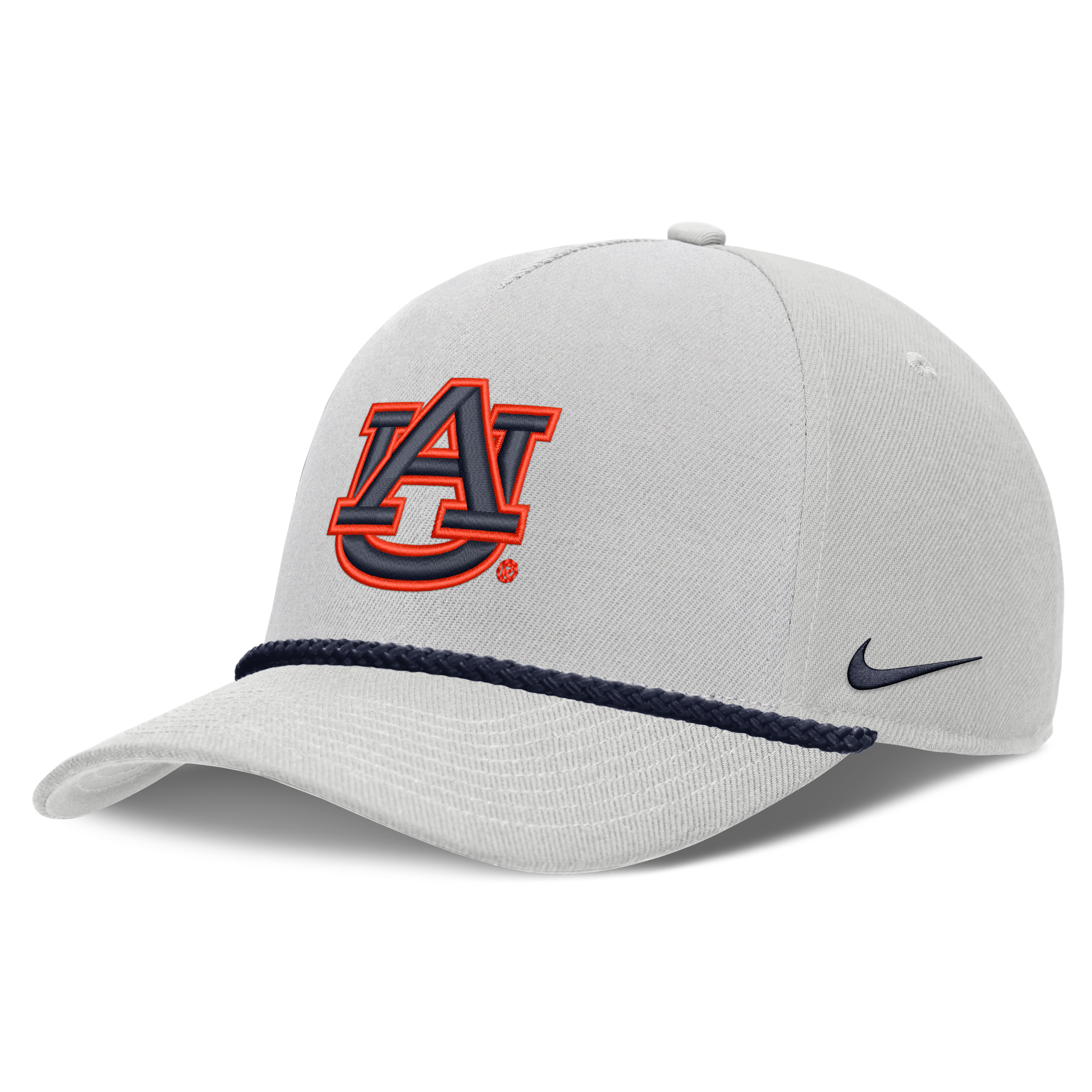 Auburn Sideline Rope Rise Nike Unisex College Adjustable Hat in Grey | NC960BBAUN-ZL0