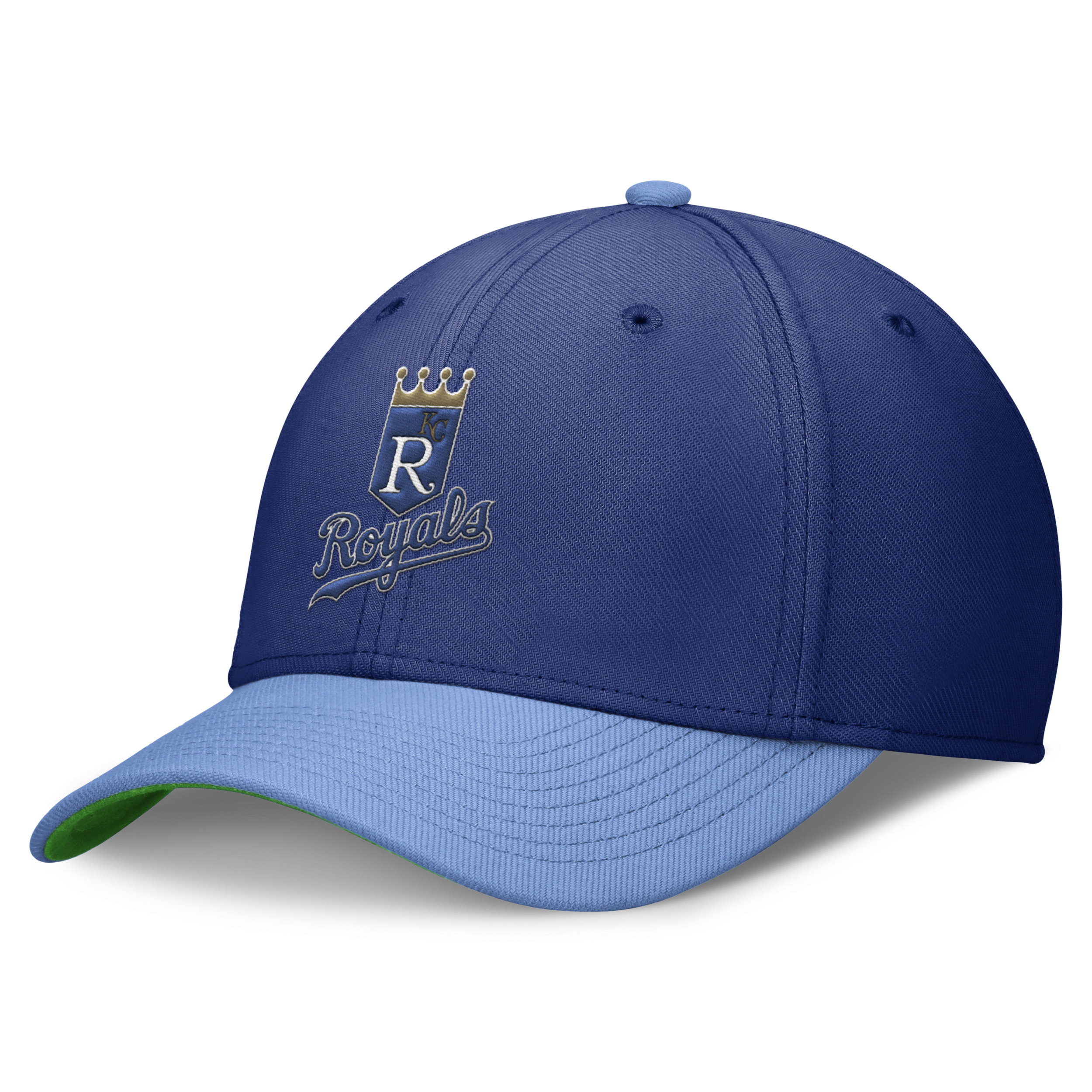 Nike Kansas City Royals Rewind Cooperstown Swoosh  Men's Dri-fit Mlb Hat In Blue