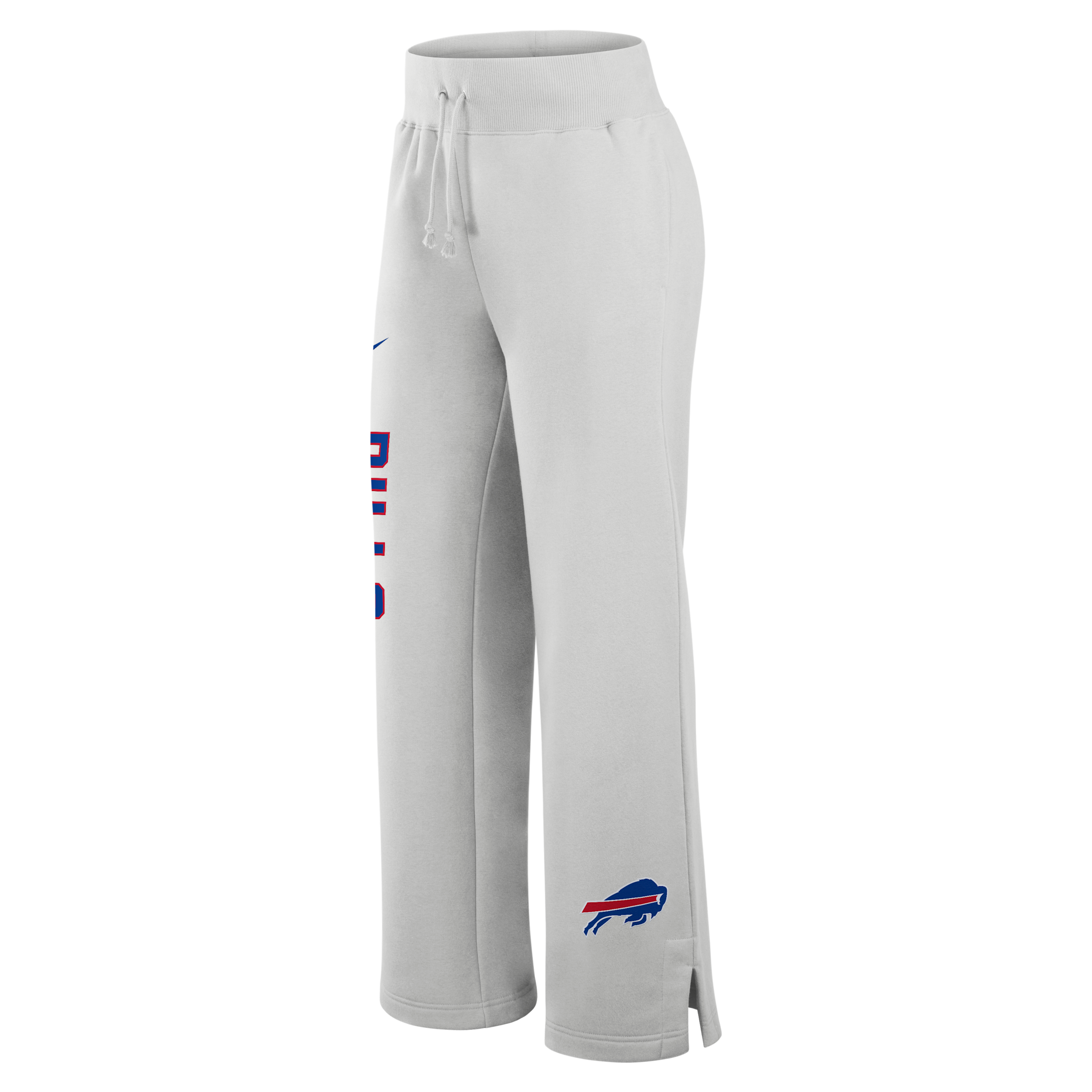 Buffalo Bills Primetime Phoenix Wide-Leg Nike Women's NFL Sweatpants in Grey | 027E0BB81-VZL