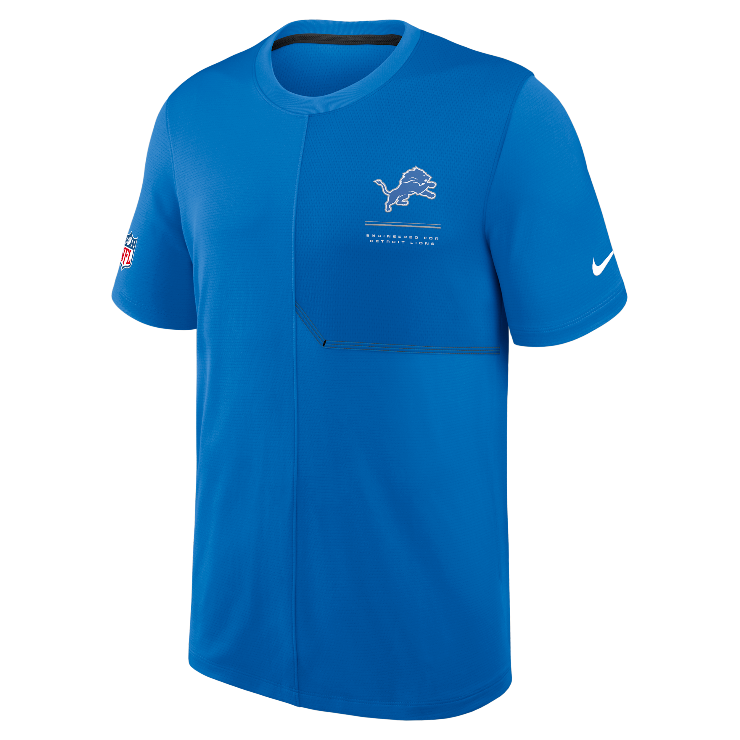 Detroit Lions Sideline Coach Nike Men's Dri-FIT NFL Top in Blue | 03B20BE99J-B8B