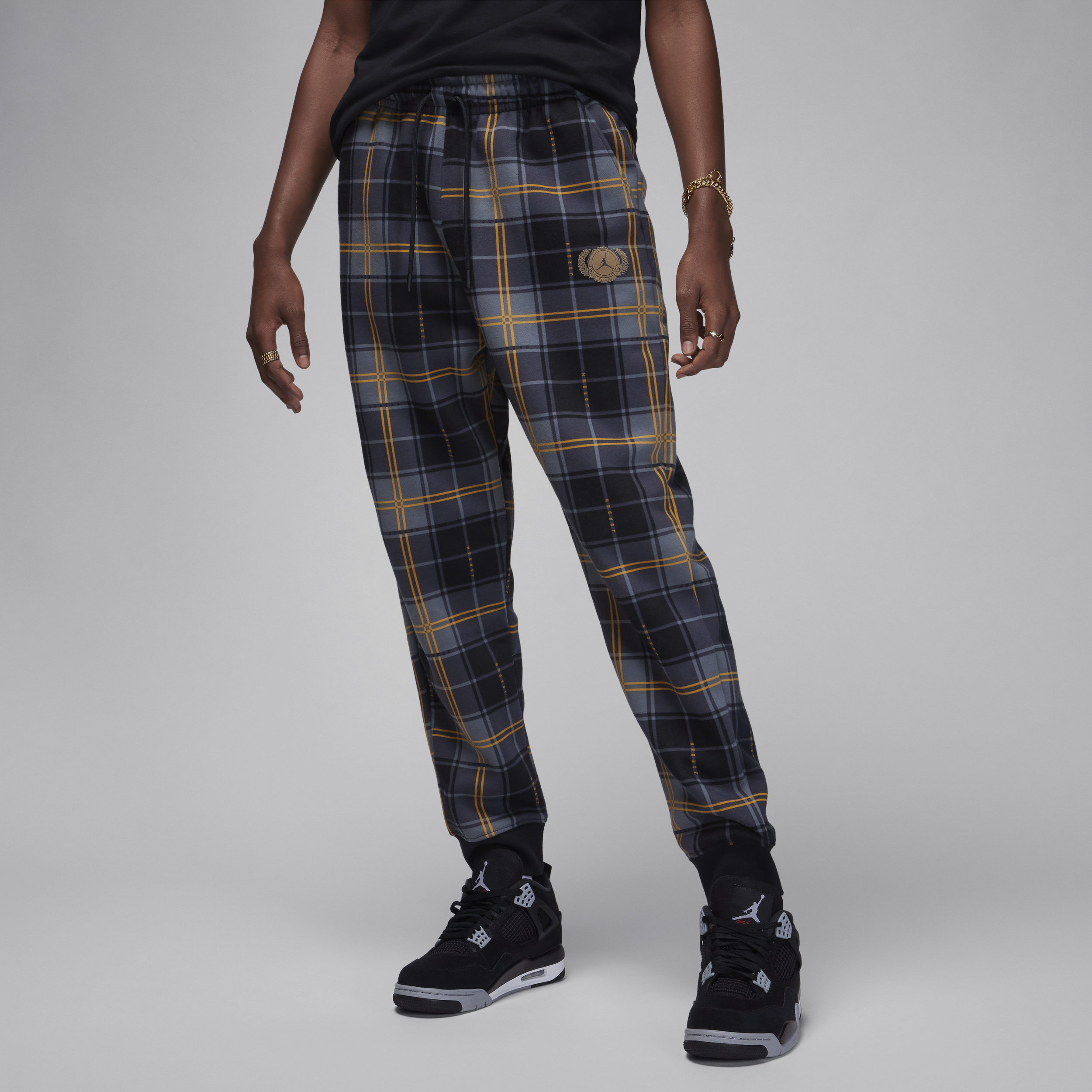 Jordan Men's  Essential Holiday Fleece Pants In Black