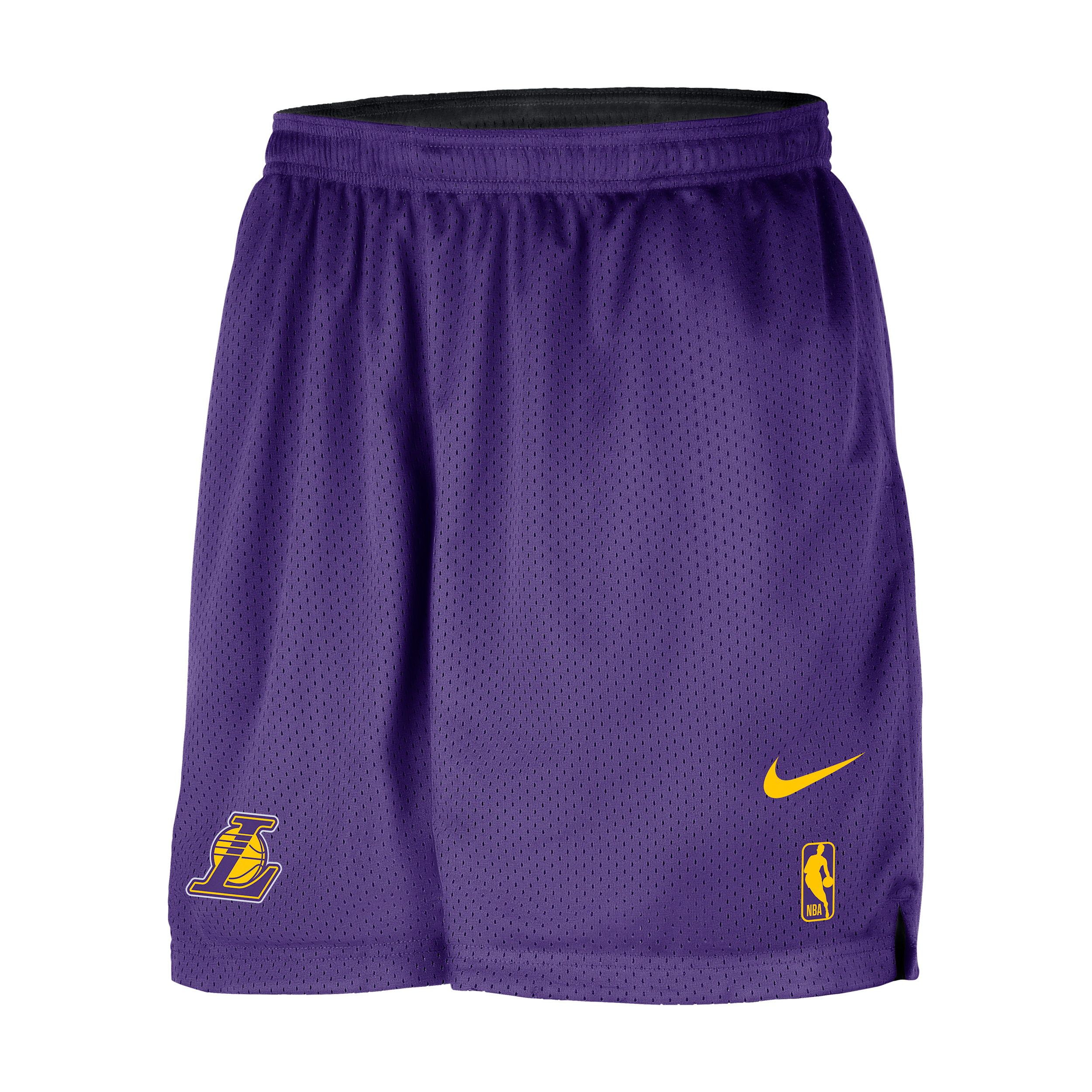 Nike Los Angeles Lakers Courtside  Men's Nba Mesh Practice Shorts In Purple