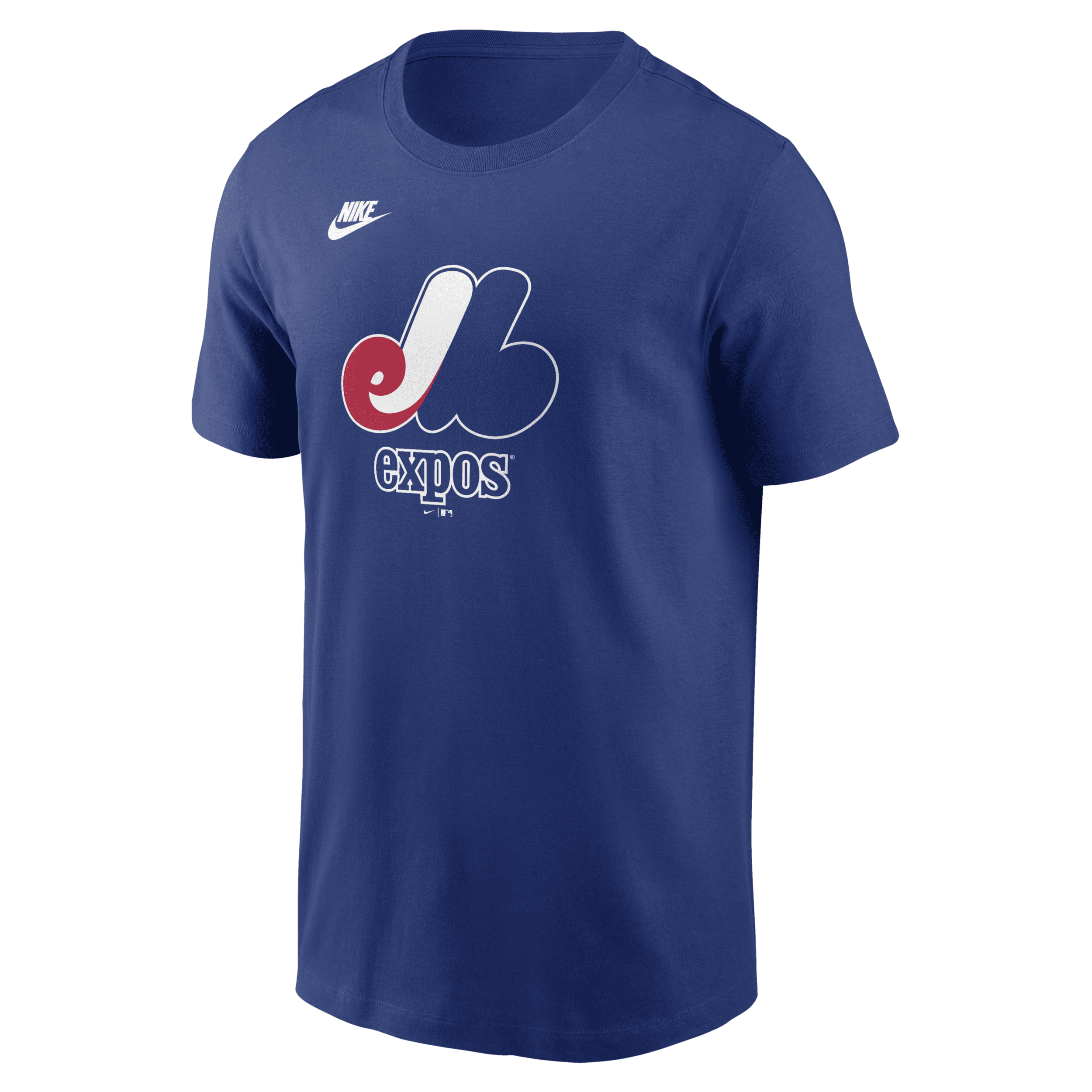 Nike Royal Montreal Expos Cooperstown Collection Team Logo T-shirt In Blue