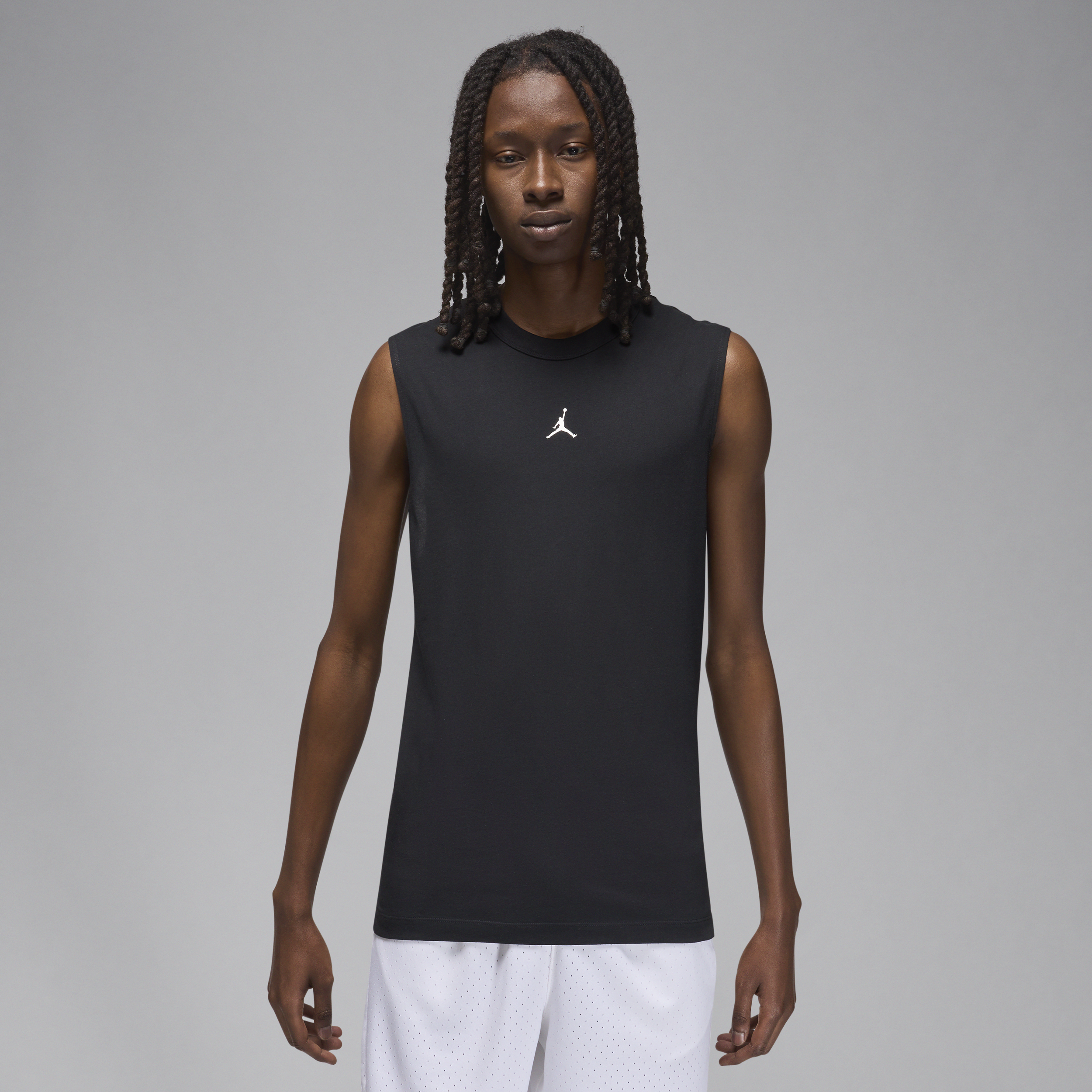 Shop Jordan Men's  Sport Dri-fit Sleeveless Top In Black
