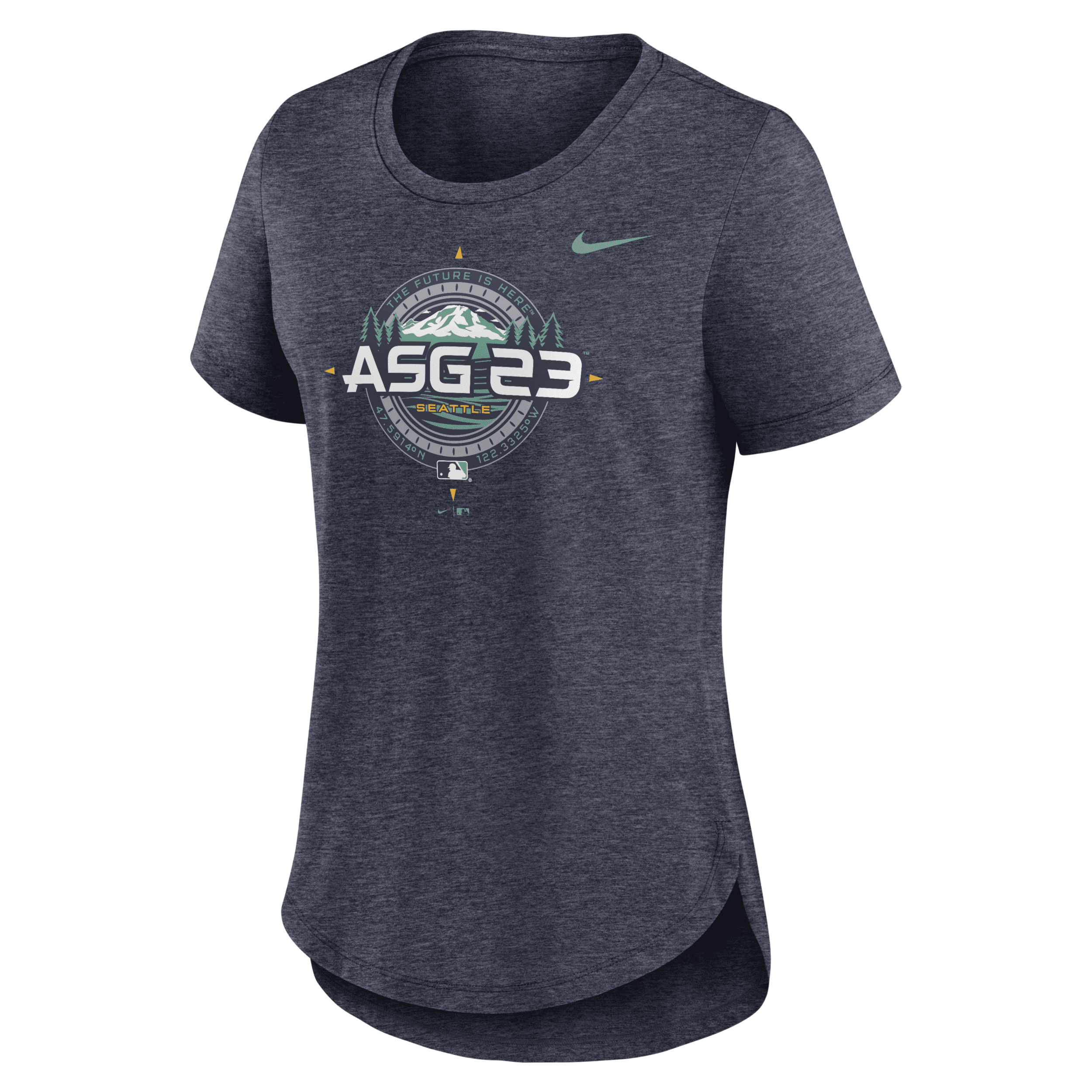 Nike 2023 All-star Game Compass Logo  Women's Mlb T-shirt In Blue
