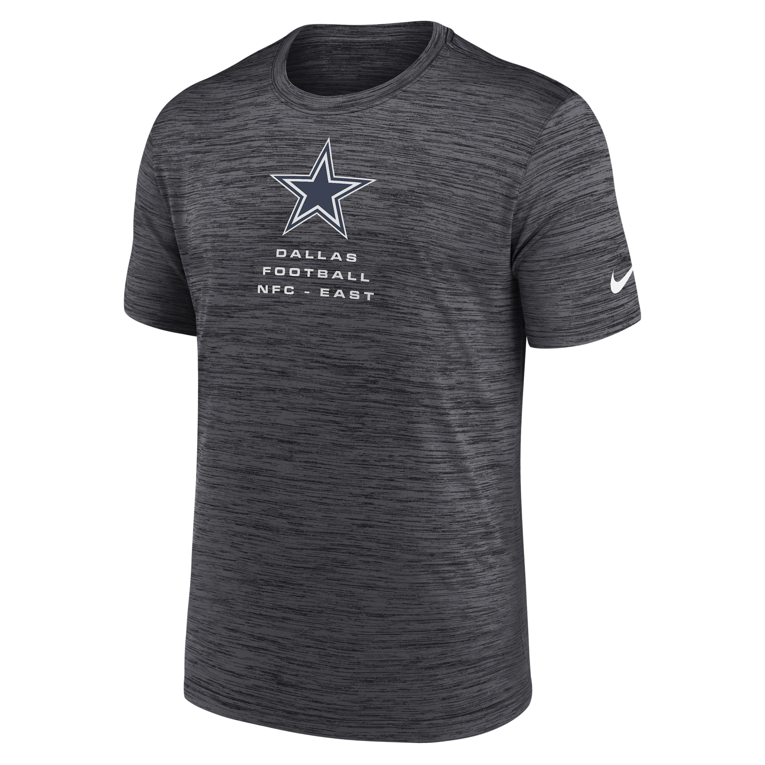 Dallas Cowboys Velocity Nike Men's Dri-FIT NFL T-Shirt in Black | NKPQ06F7RD-QMV