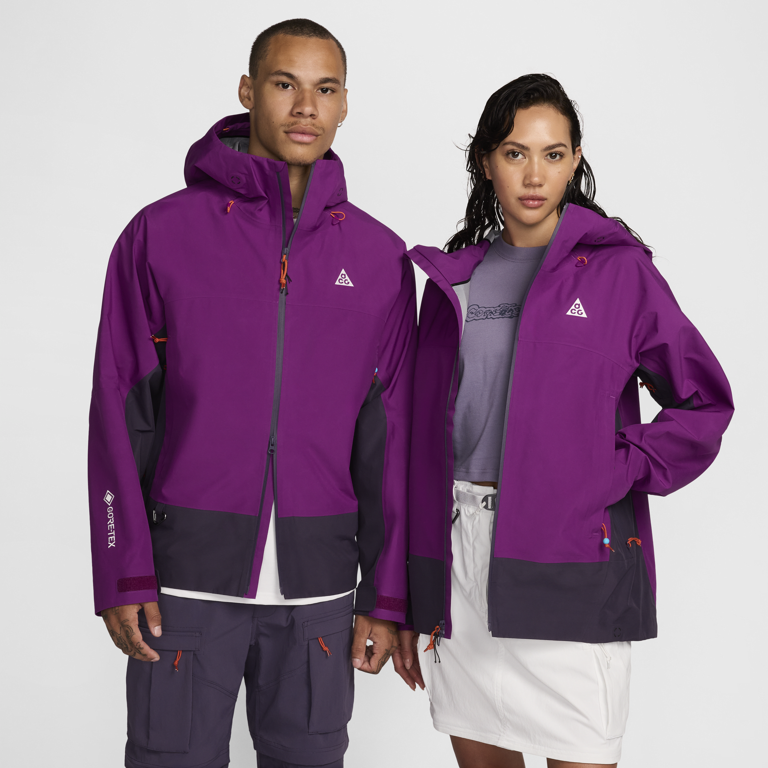 Nike Unisex Acg "misery Ridge" Storm-fit Adv Gore-tex Jacket In Purple