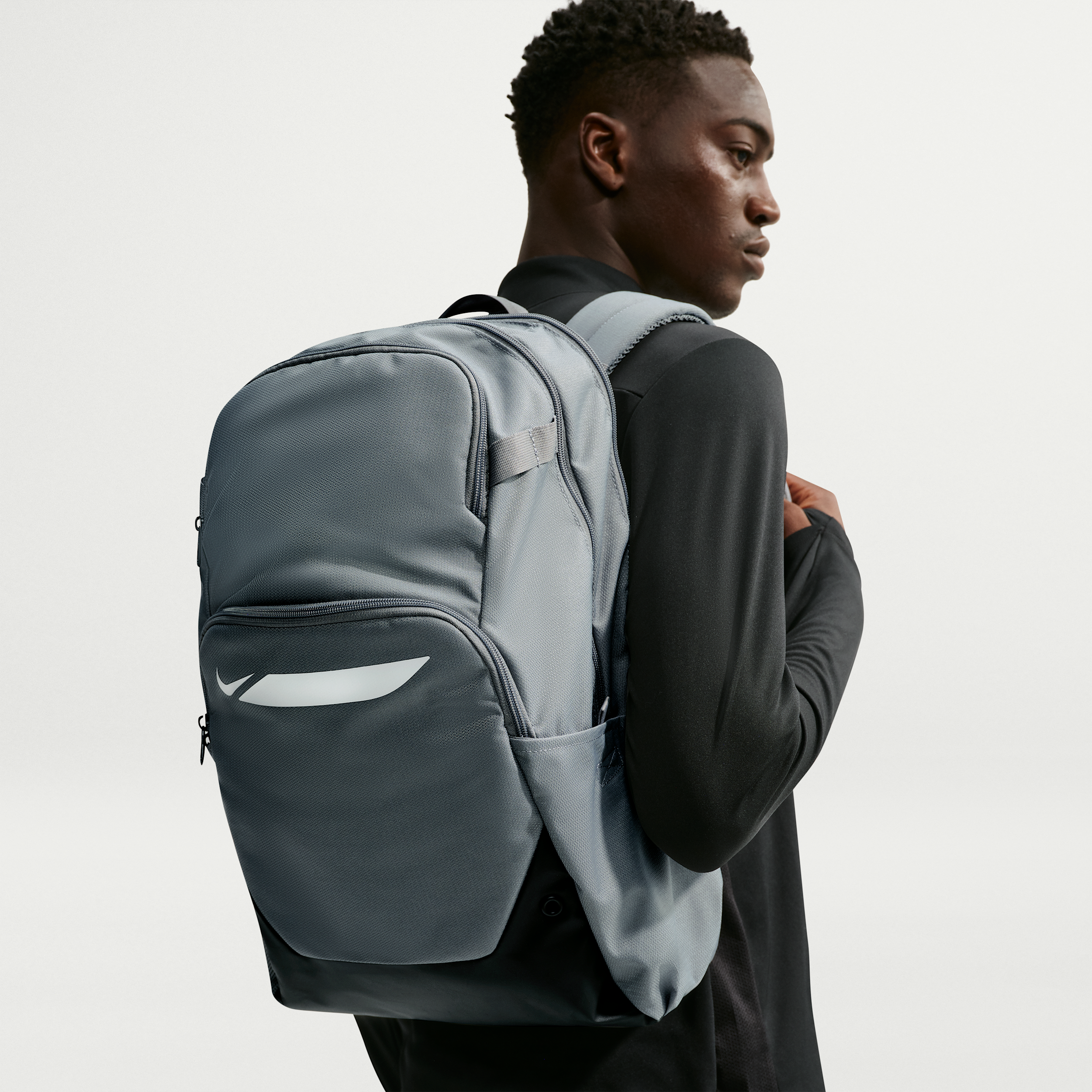 Nike Academy Soccer Backpack (Large, 30L) in Grey | IO0912-065