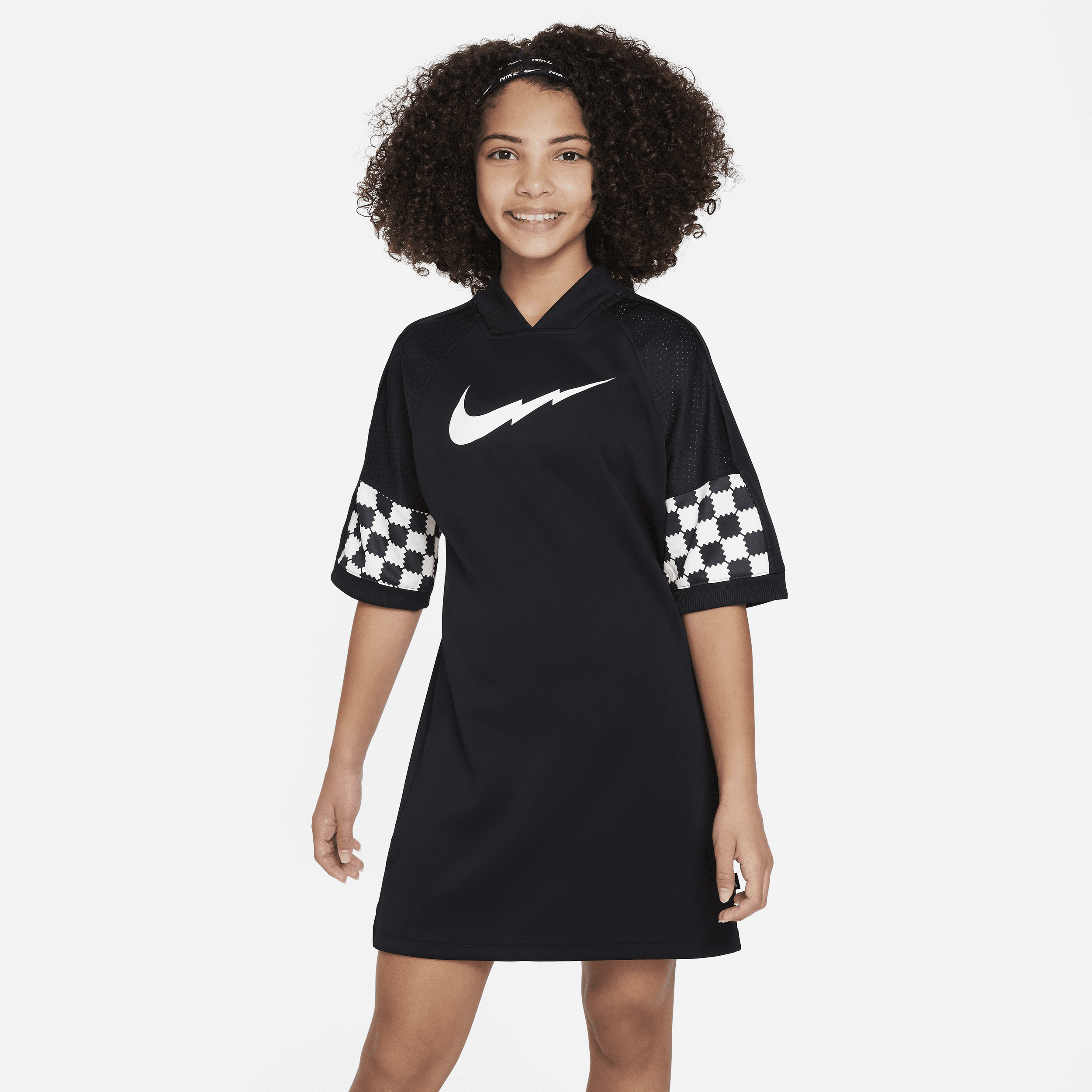 Nike Dri-fit Big Kids' Soccer Jersey Tunic In Black