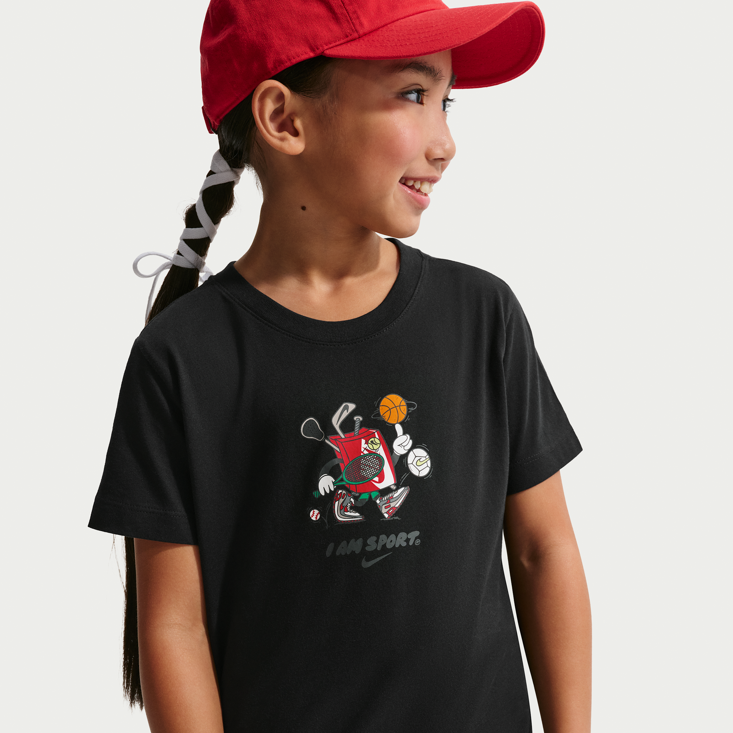 Nike Sportswear Big Kids' T-Shirt in Black | II0452-010