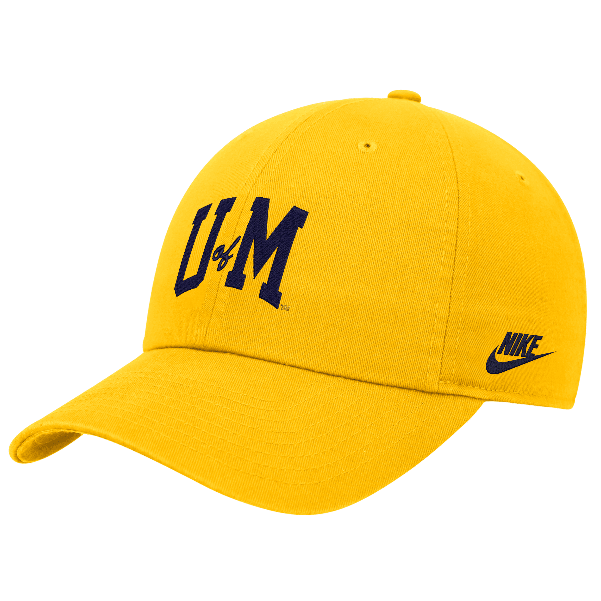 Shop Nike Michigan  Unisex College Adjustable Cap In Yellow