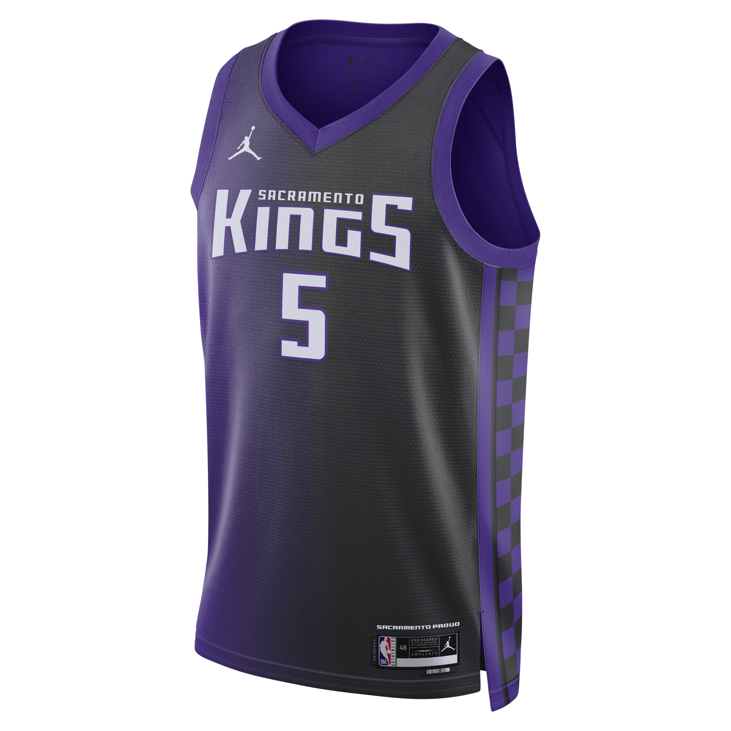 Jordan Men's Sacramento Kings 2023/24 Statement Edition  Dri-fit Nba Swingman Jersey In Purple
