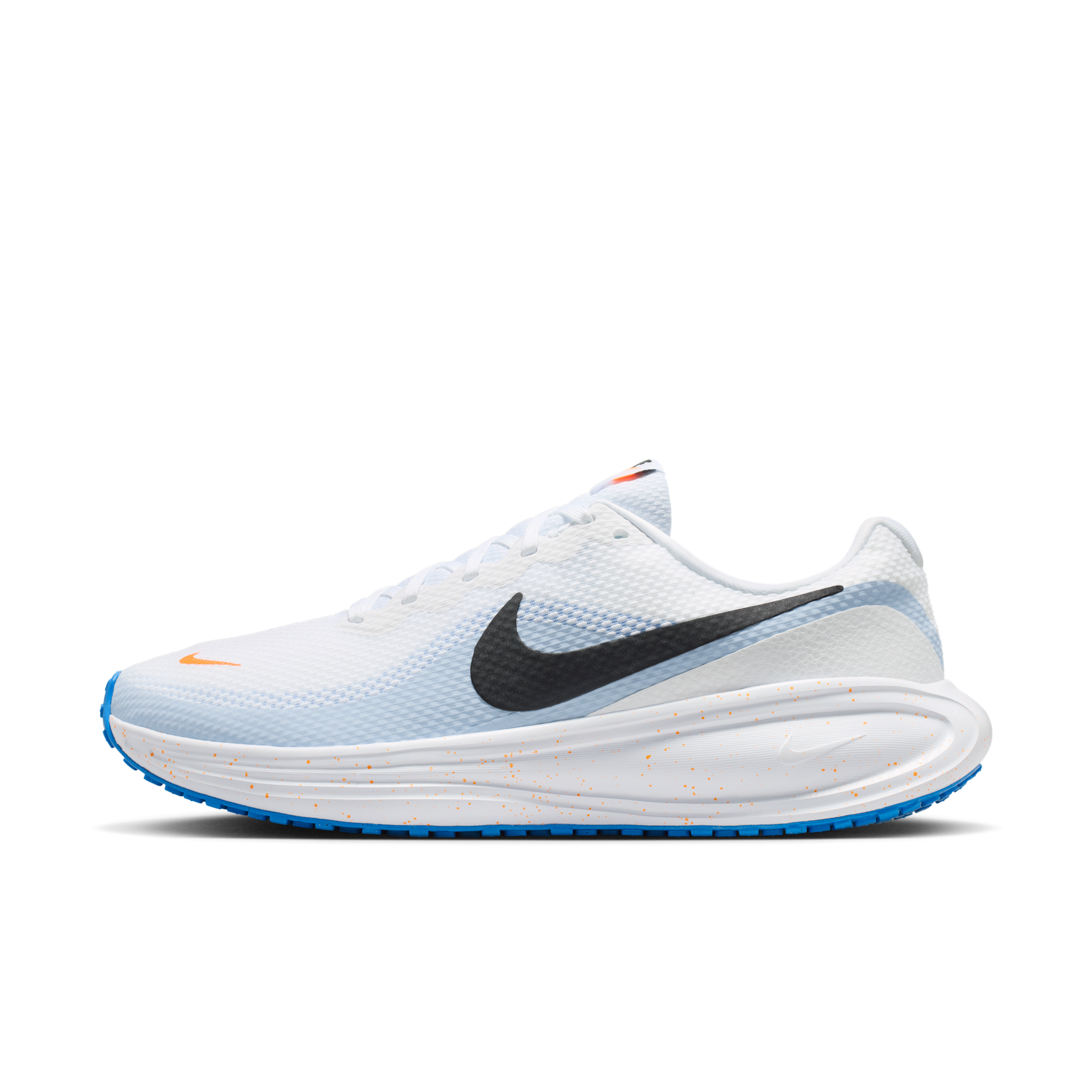 Nike Men's Revolution 8 Road Running Shoes (Wide) in White | HQ1996-108