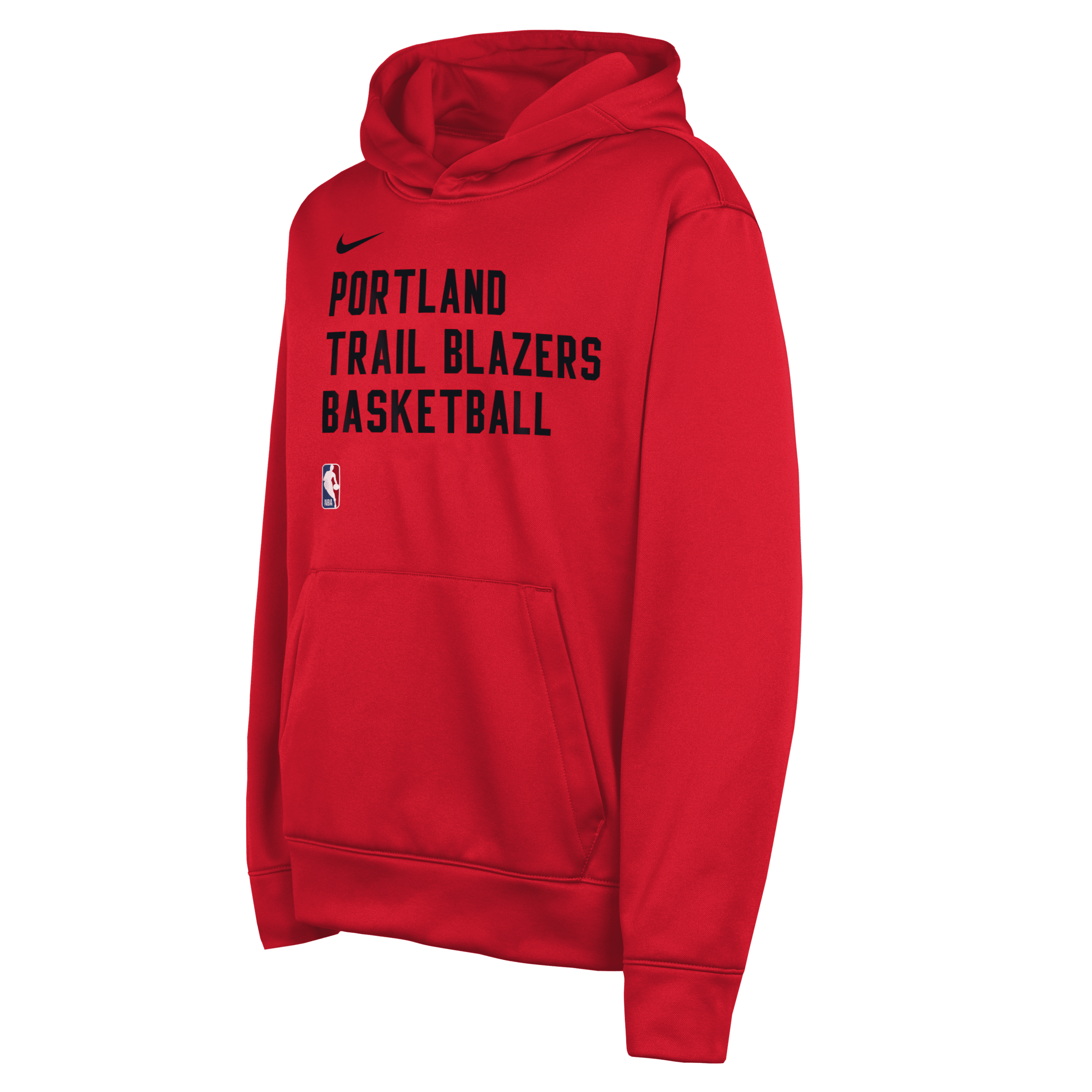 Shop Nike Portland Trail Blazers Big Kids'  Dri-fit Nba Pullover Hoodie In Black