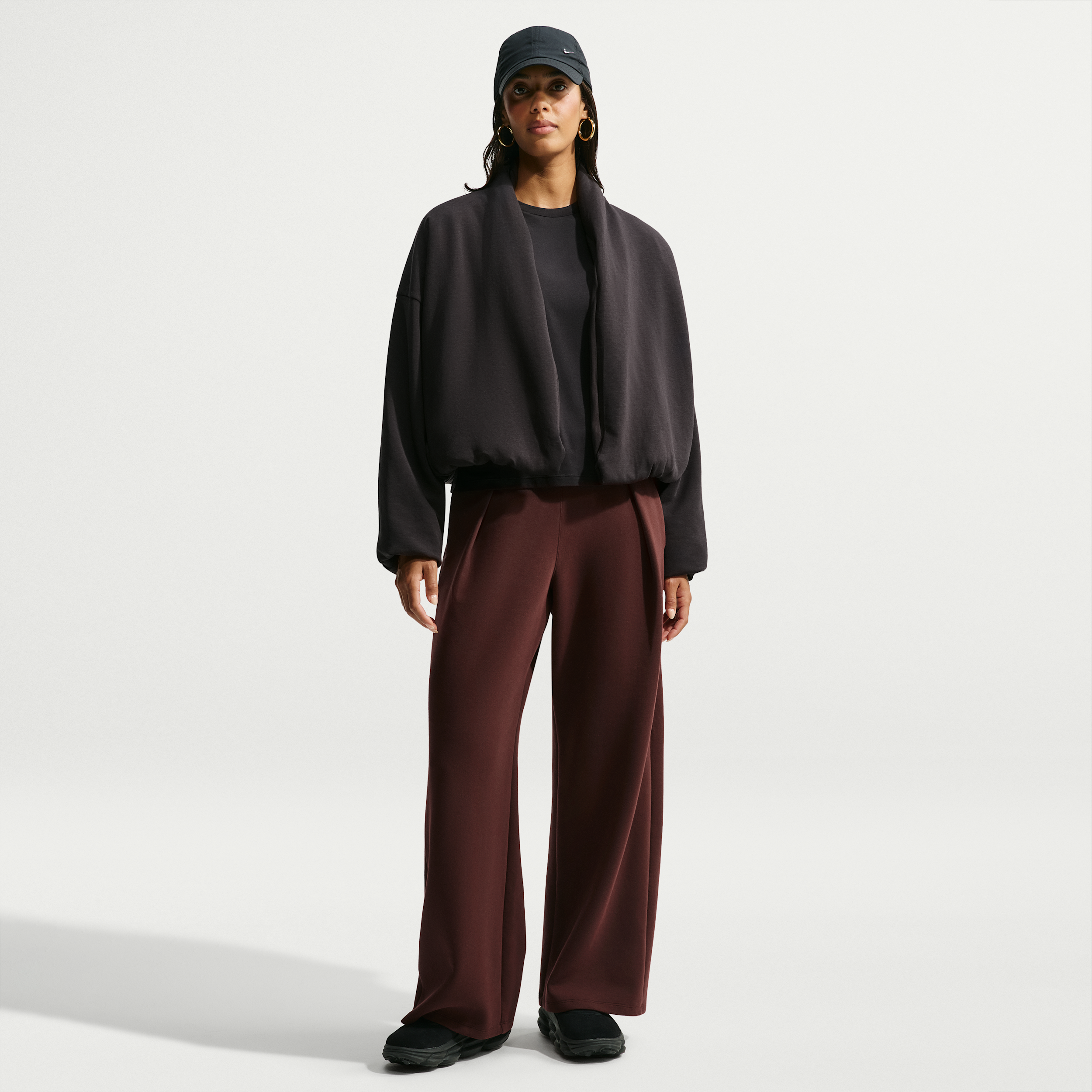 Nike Women's 24.7 ImpossiblySoft Dri-FIT High-Waisted Wide-Leg Pants in Purple | IZ5713-658