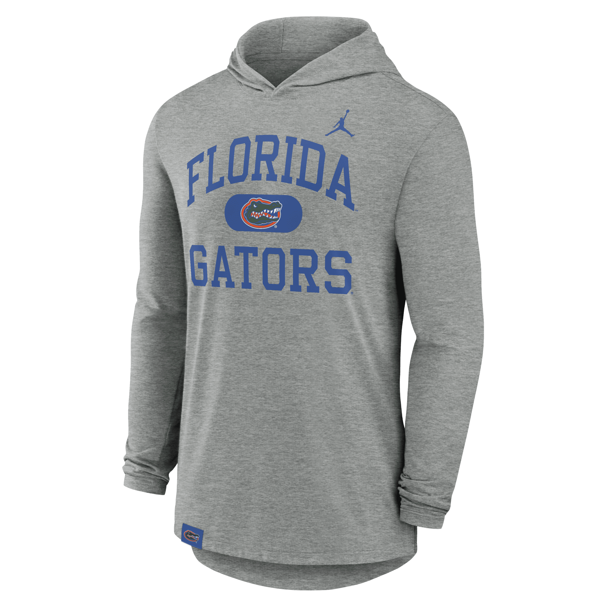 Jordan Men's Heather Gray Florida Gators Blitz Hoodie Long Sleeve T-shirt In Grey