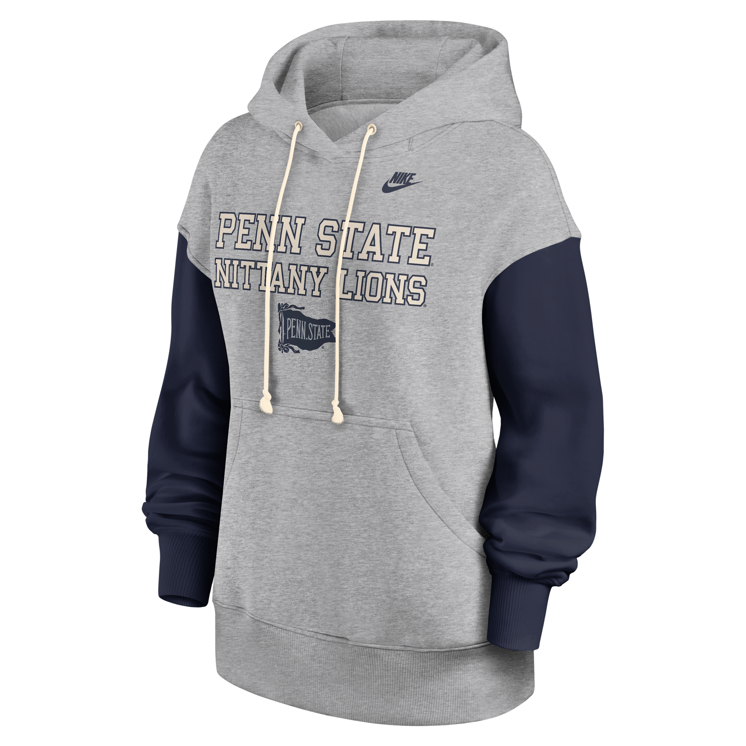 Nike Penn State Legacy Phoenix  Women's College Pullover Hoodie In Gray
