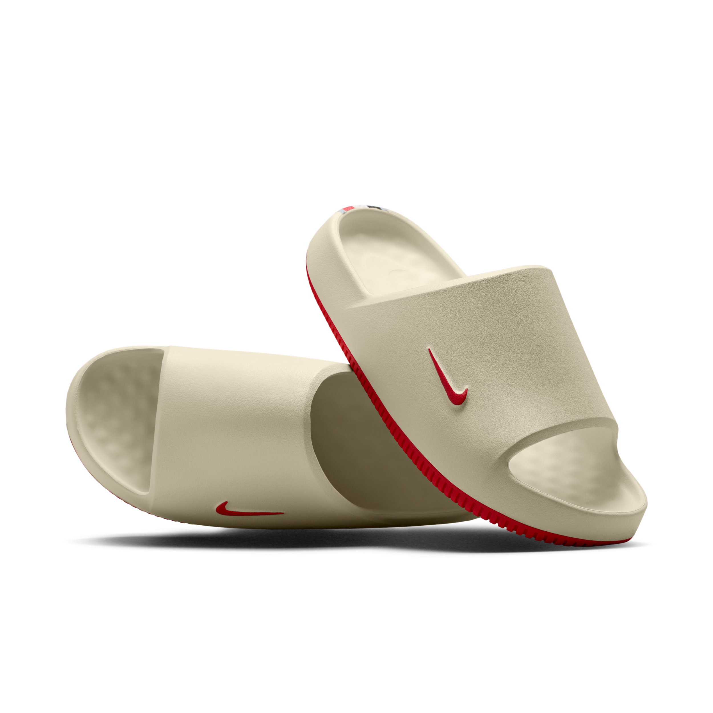Nike Men's Calm (Georgia) College Slides in White | IM3250-100