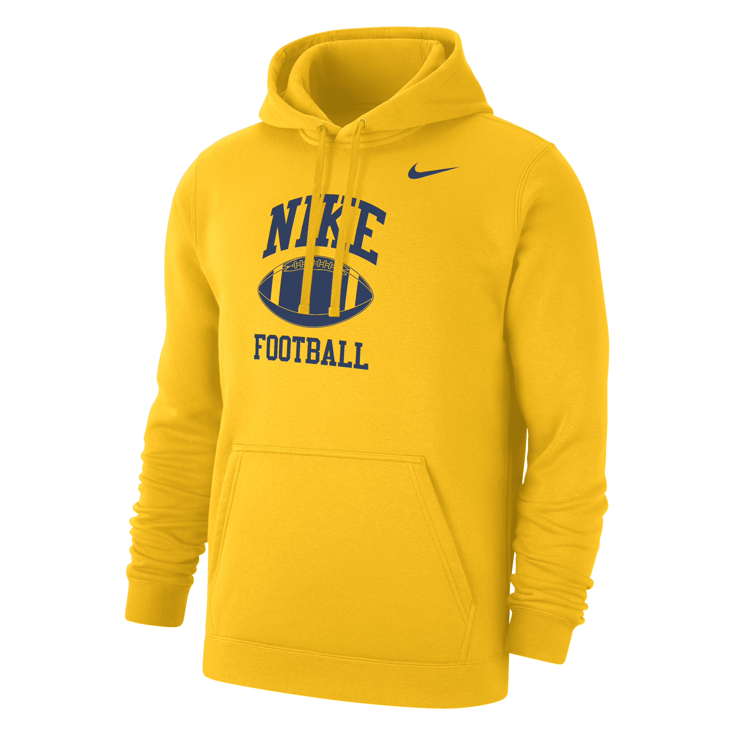 Nike Men's Football Club Fleece Hoodie In Yellow